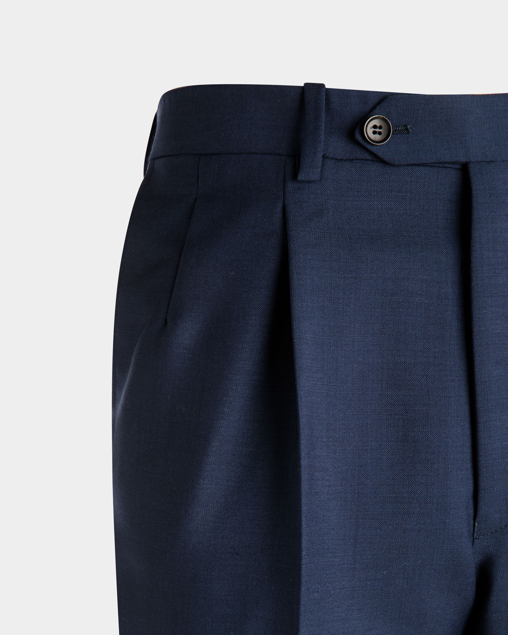 Pantalone A Gamba Dritta In Misto Lana - Uomo - Bally - 04