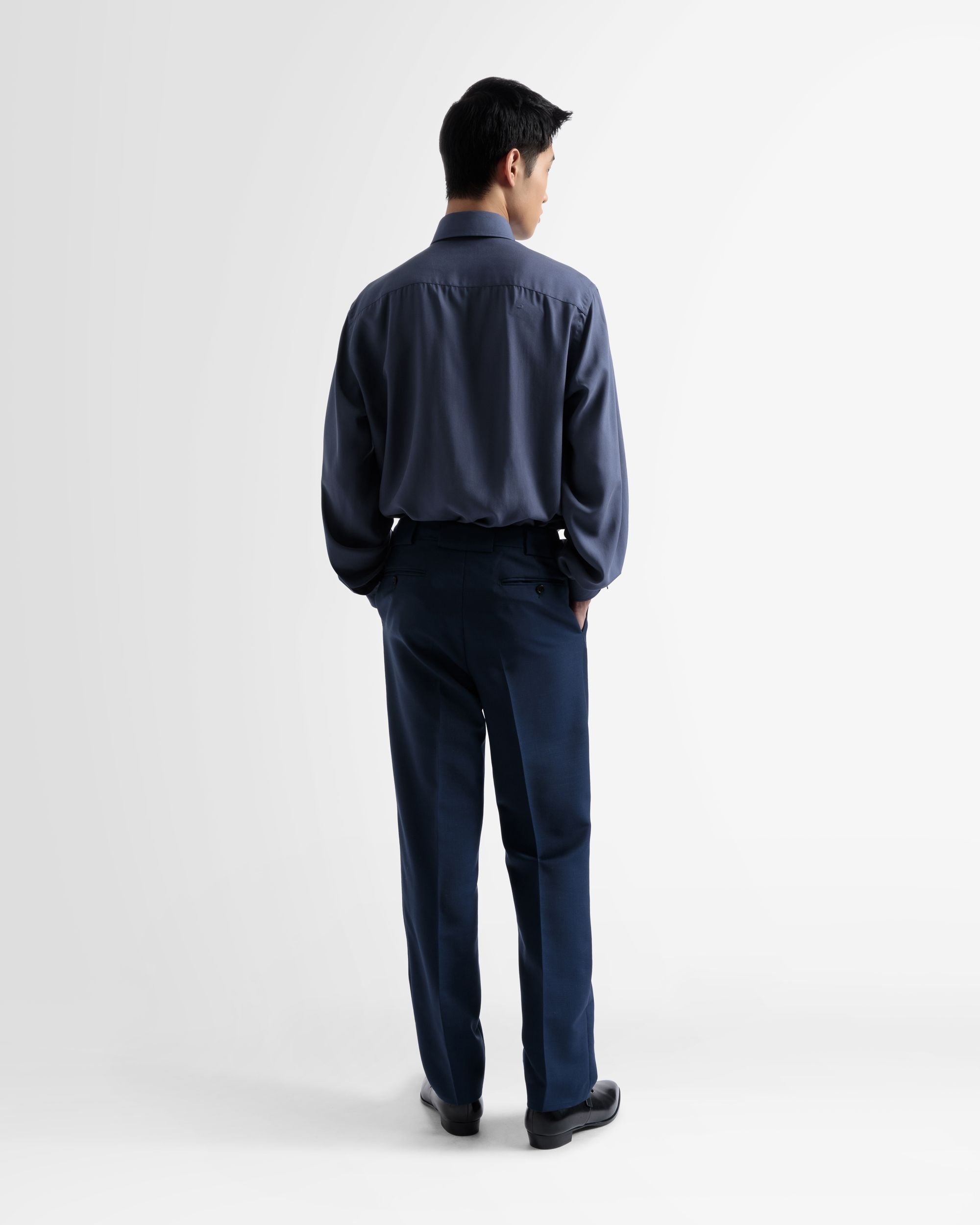 Pantalone A Gamba Dritta In Misto Lana - Uomo - Bally - 05