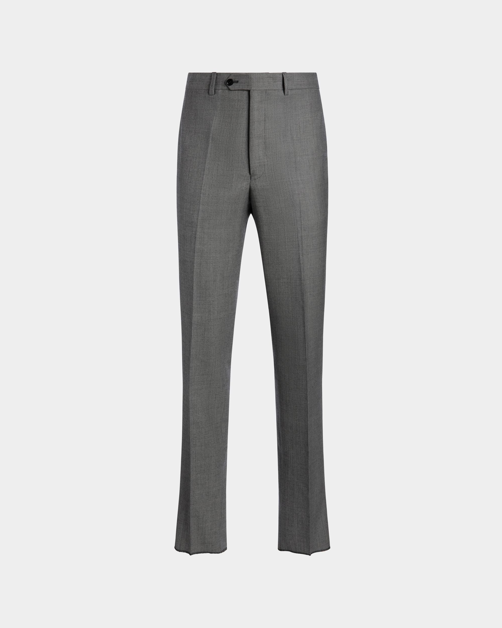 Trousers Trousers In Grey Wool - Uomo - Bally - 01