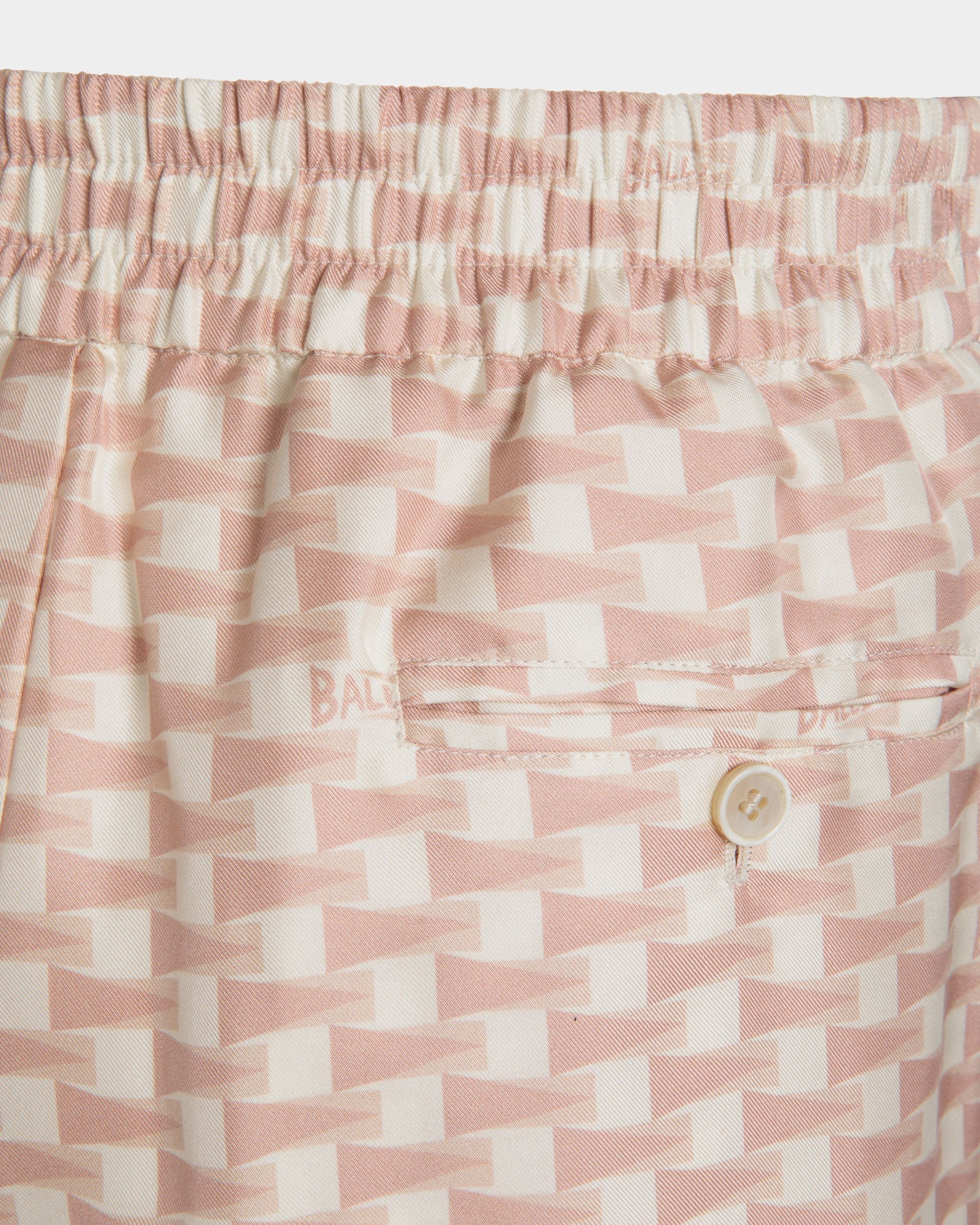 Shorts Pennant In Seta Dusty Petal - Uomo - Bally - 02