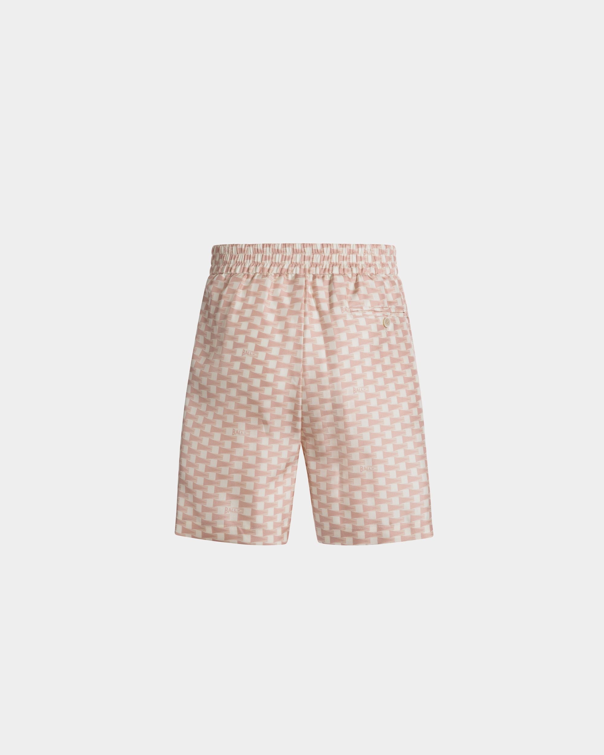 Shorts Pennant In Seta Dusty Petal - Uomo - Bally - 03