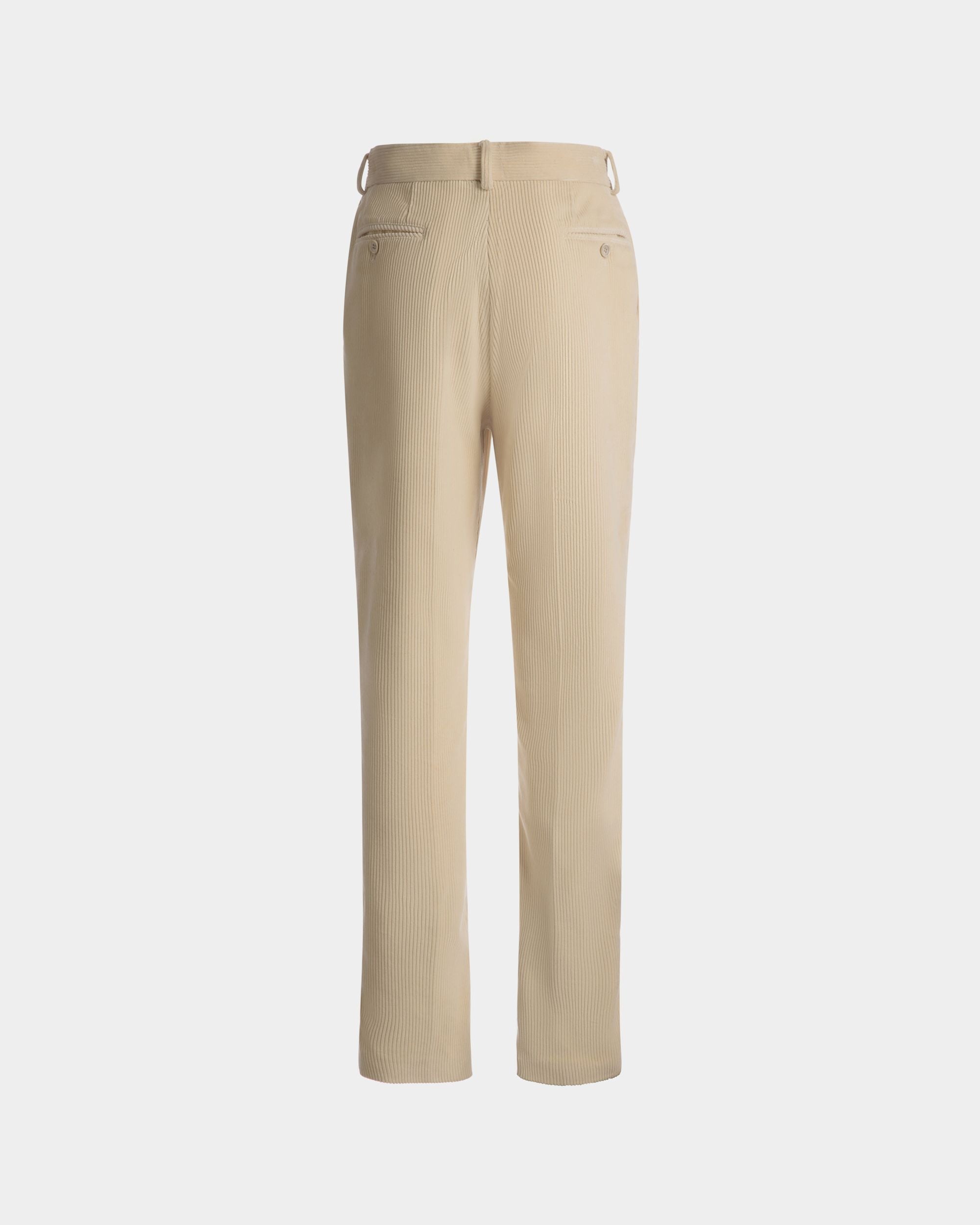 Pantalone Dal Taglio Sartoriale A Gamba Dritta In Lana Avorio - Uomo - Bally - 07