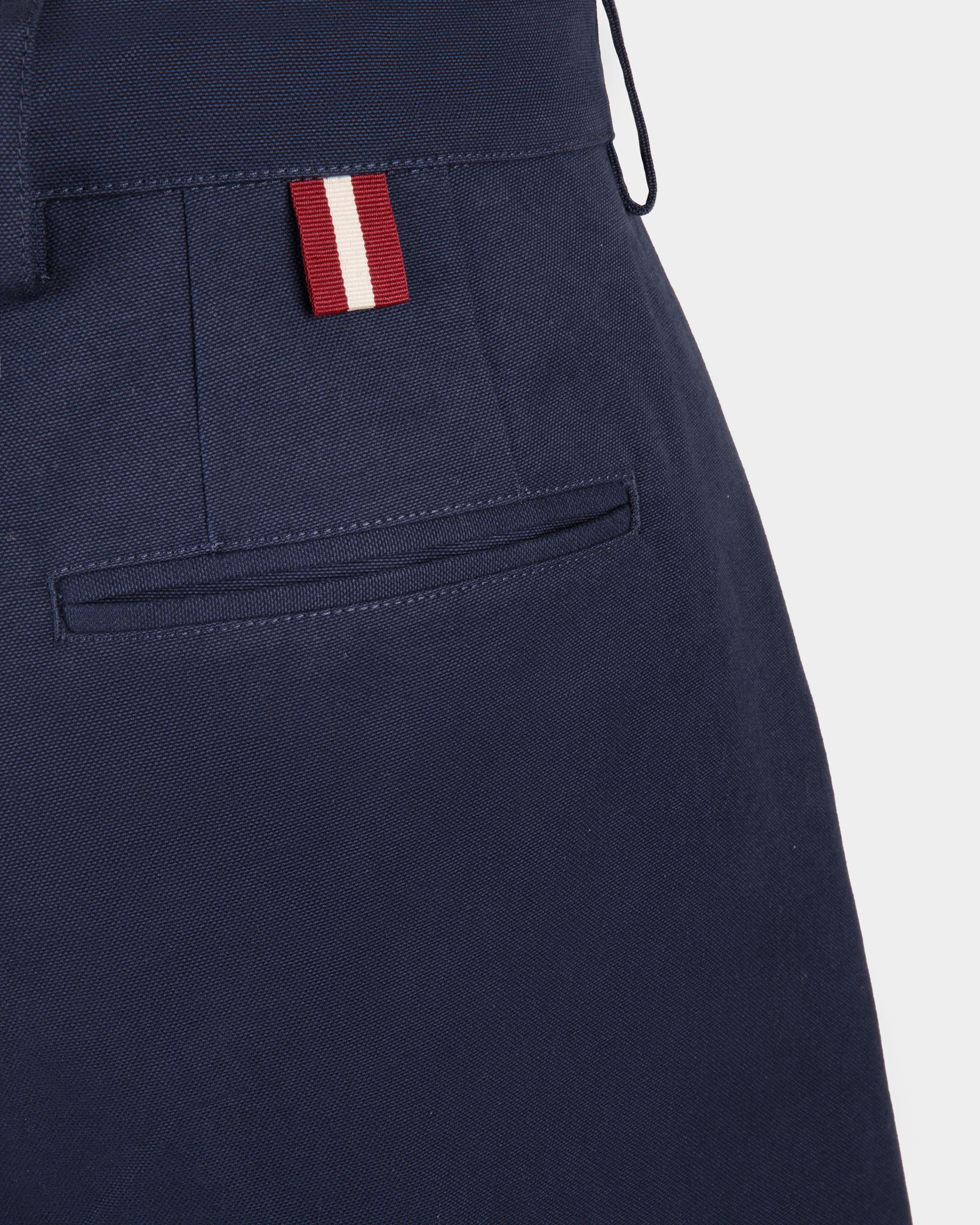 Shorts In Cotone Blu Navy - Uomo - Bally - 02