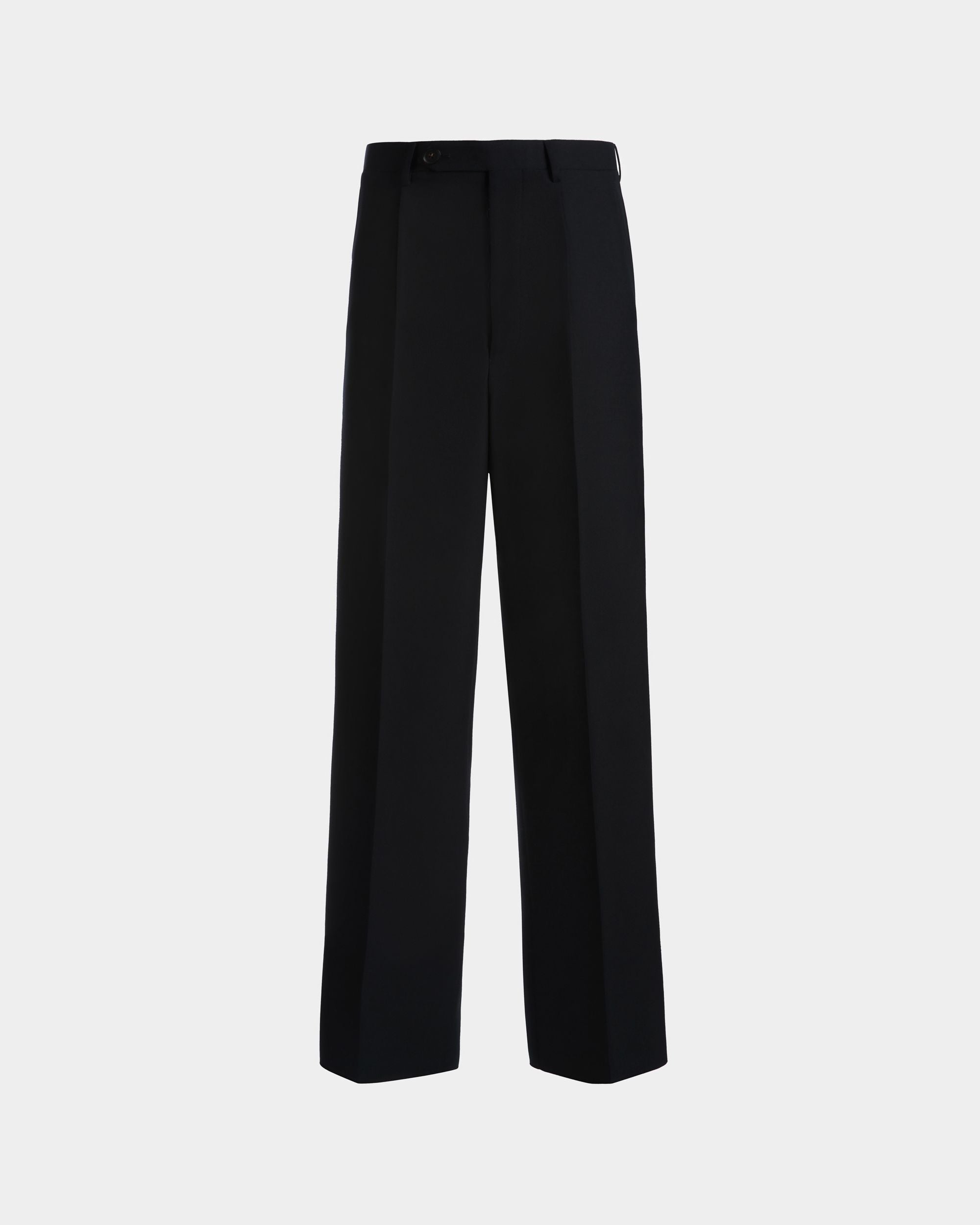 Pantalone In Misto Lana Navy Blue - Uomo - Bally - 01
