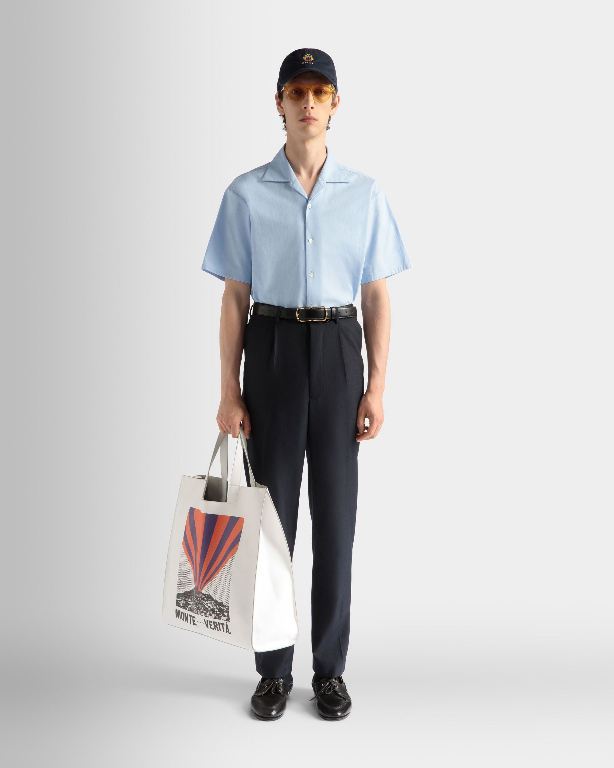 Pantalone In Misto Lana Navy Blue - Uomo - Bally - 02