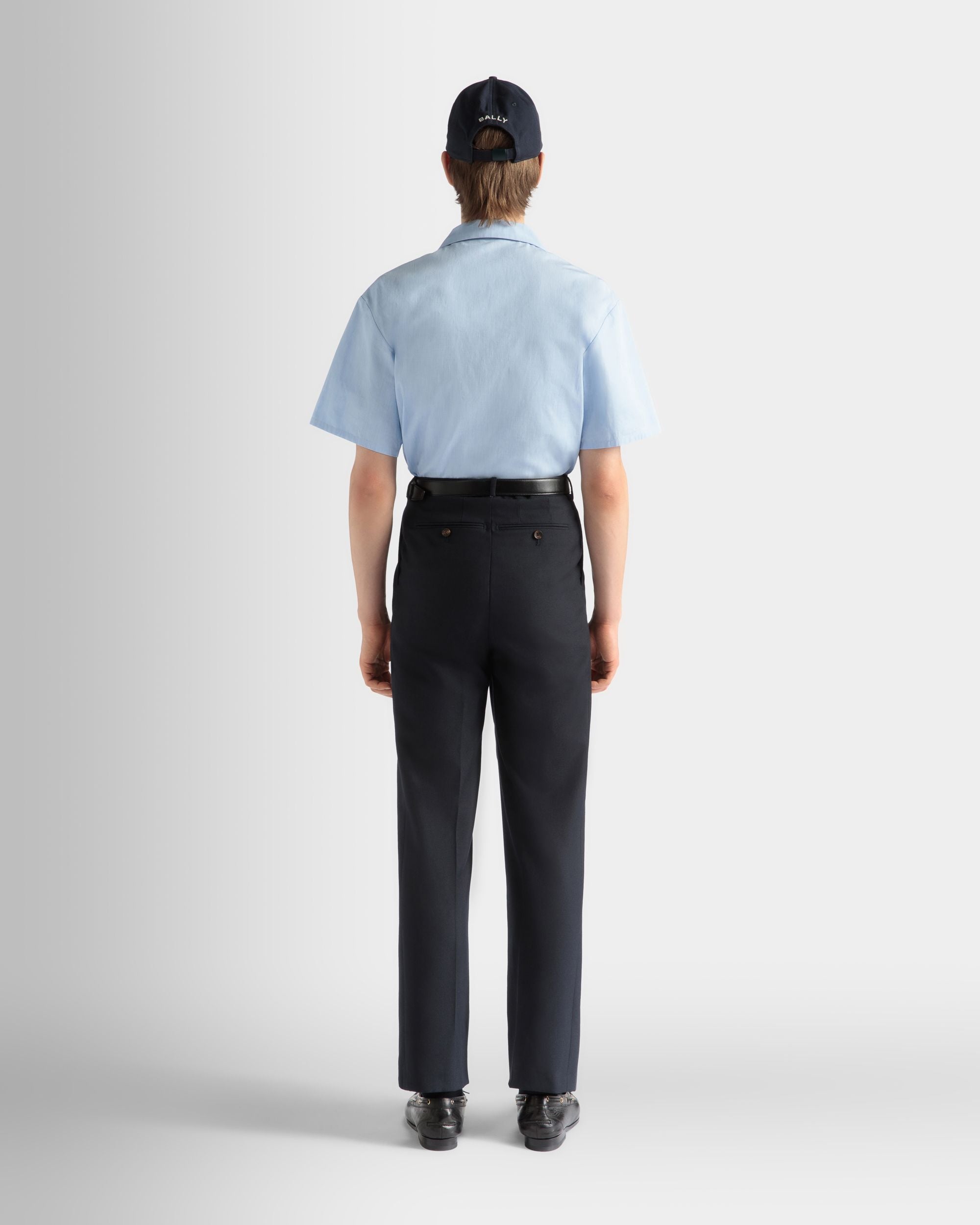 Pantalone In Misto Lana Navy Blue - Uomo - Bally - 06
