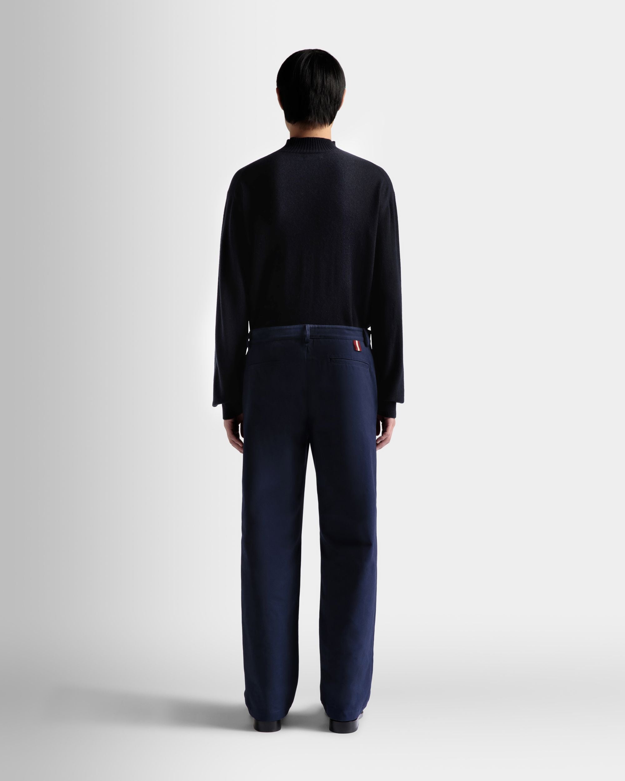 Pantalone In Cotone Blu Scuro - Uomo - Bally - 06