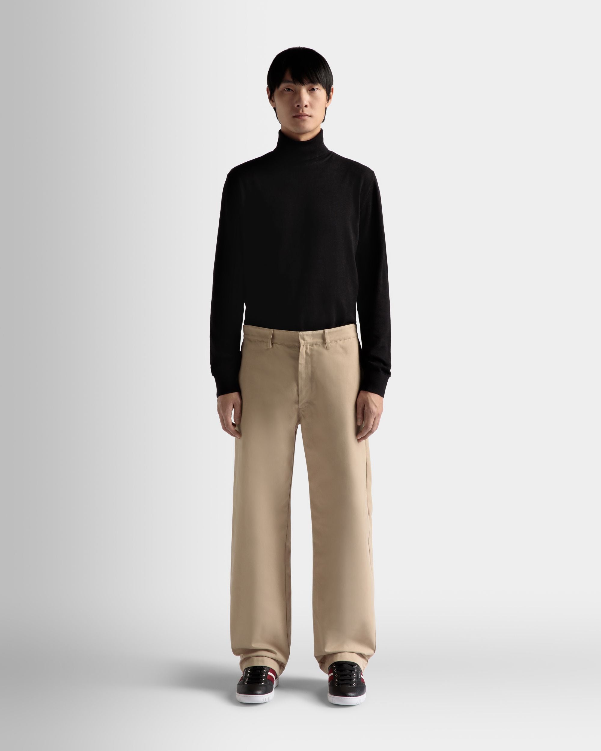 Pantalone In Cotone Color Cammello - Uomo - Bally - 02