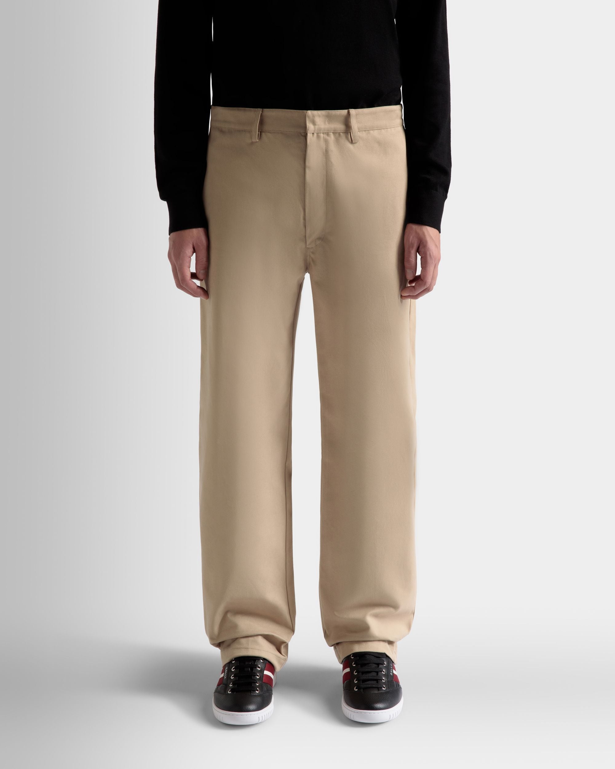 Pantalone In Cotone Color Cammello - Uomo - Bally - 03