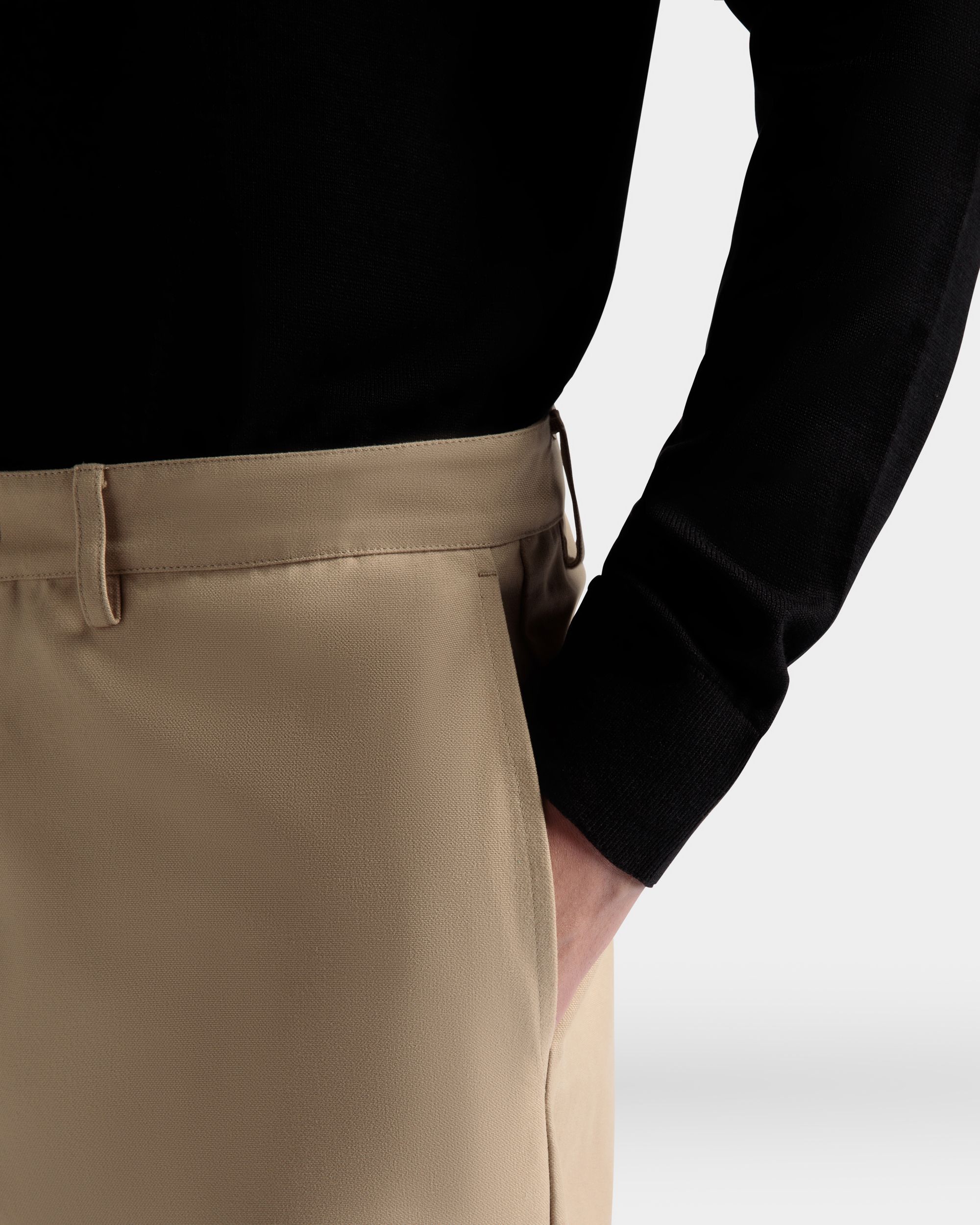 Pantalone In Cotone Color Cammello - Uomo - Bally - 04