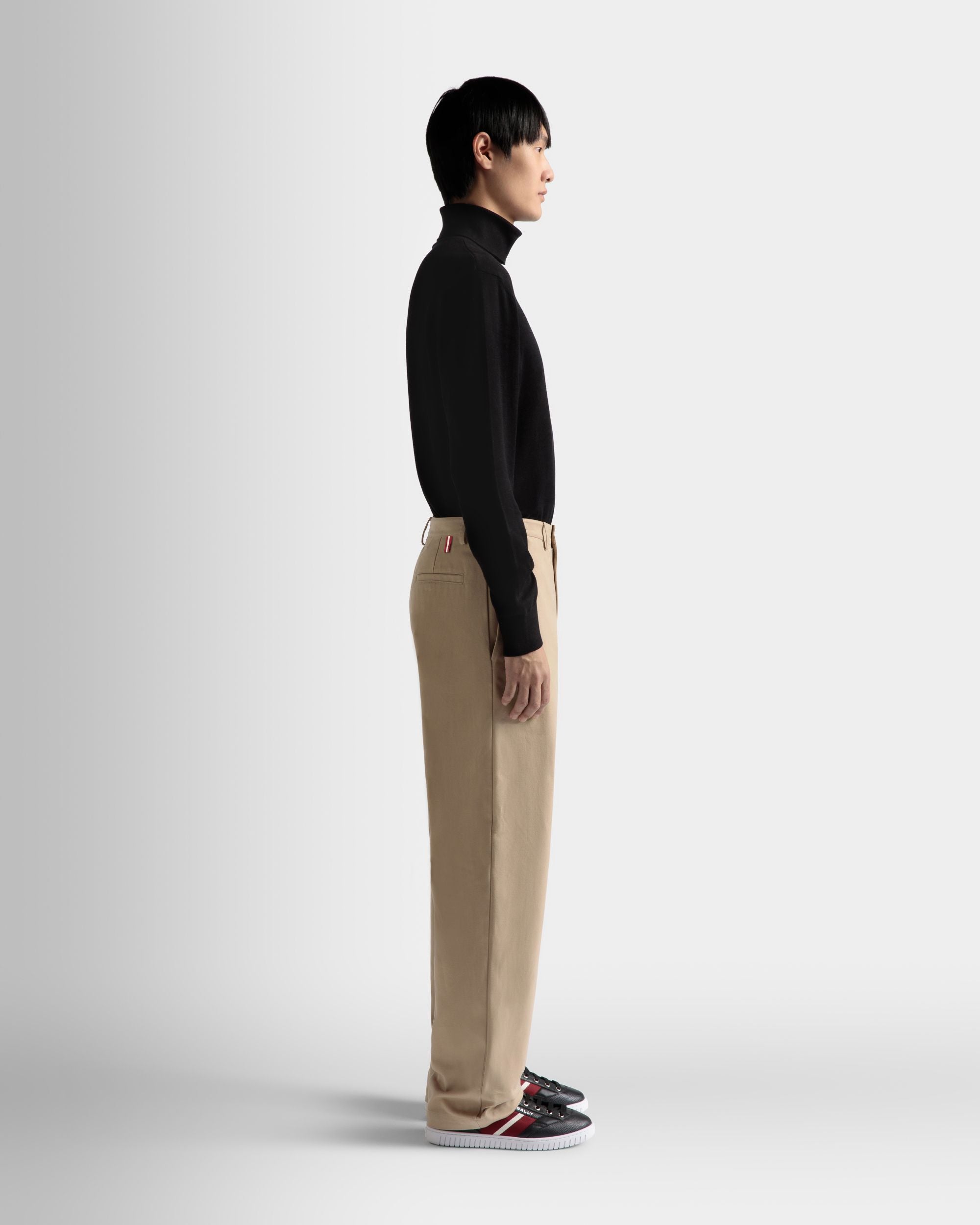 Pantalone In Cotone Color Cammello - Uomo - Bally - 05