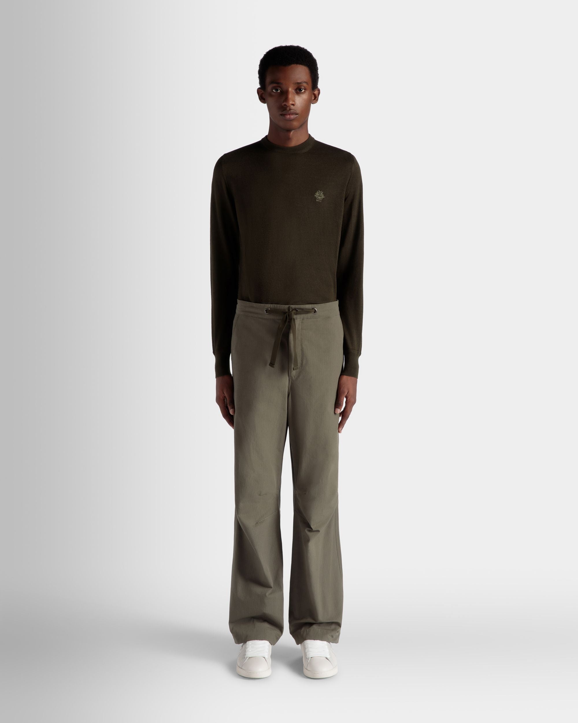 Pantalone Adrien Brody Travel Collection In Cotone Military Green - Uomo - Bally - 02