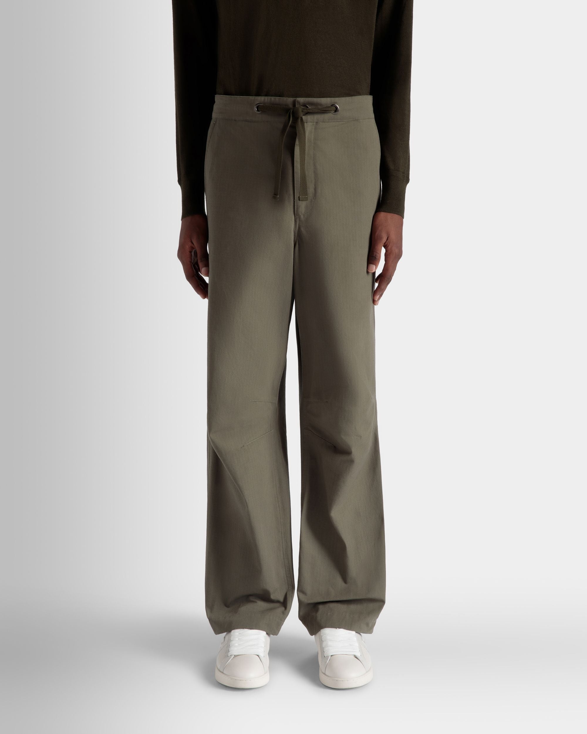 Pantalone Adrien Brody Travel Collection In Cotone Military Green - Uomo - Bally - 03