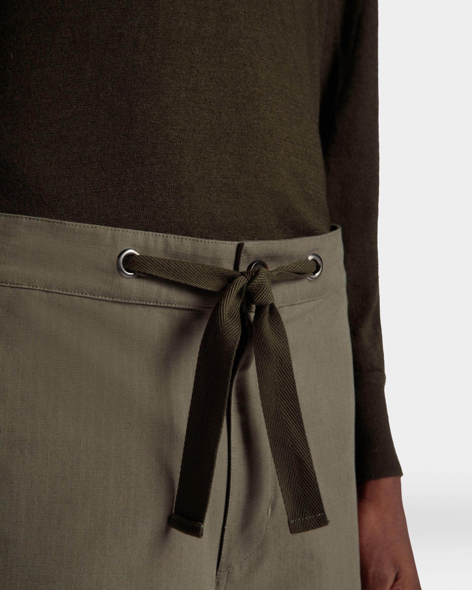 Pantalone Adrien Brody Travel Collection In Cotone Military Green - Uomo - Bally - 04