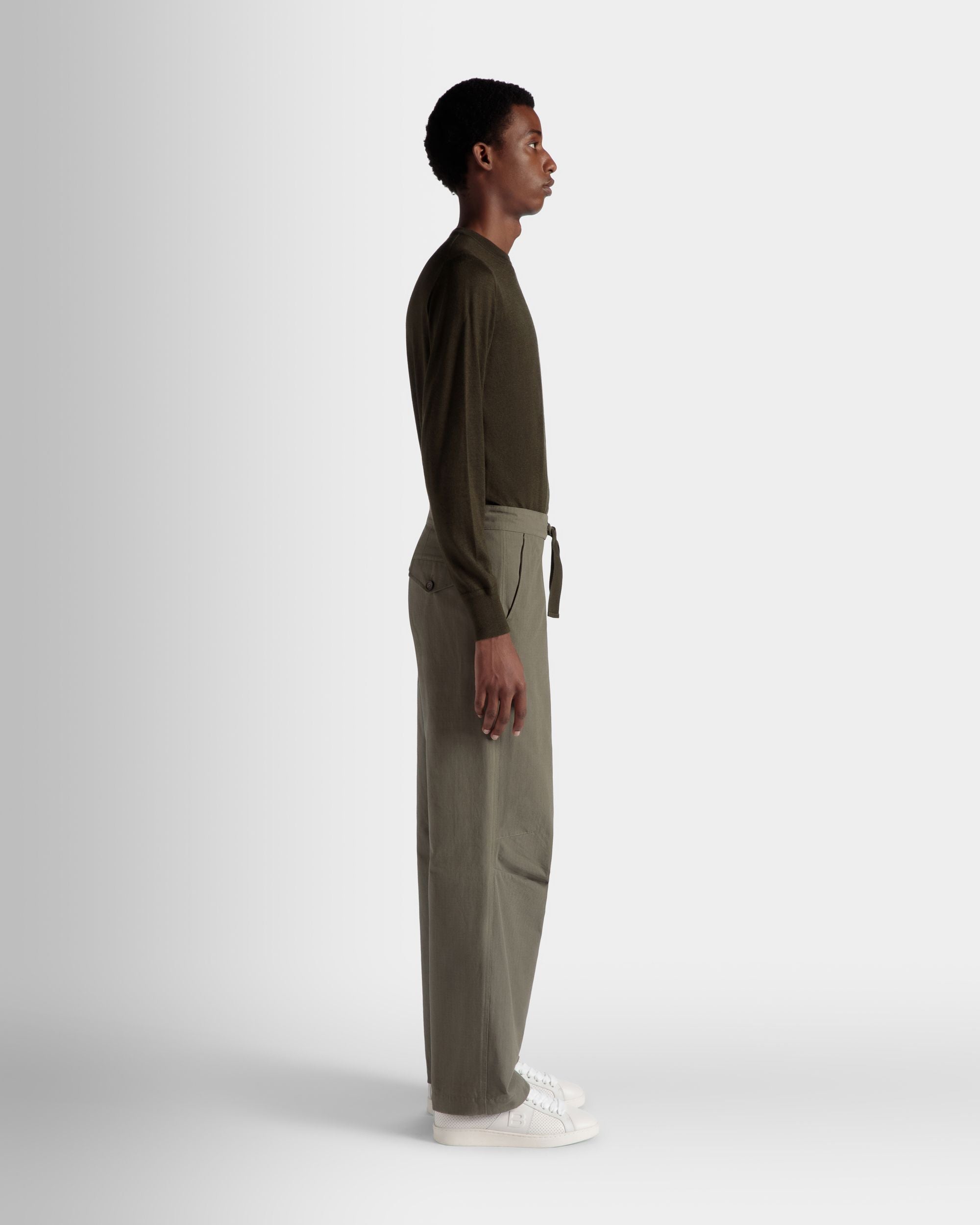 Pantalone Adrien Brody Travel Collection In Cotone Military Green - Uomo - Bally - 07