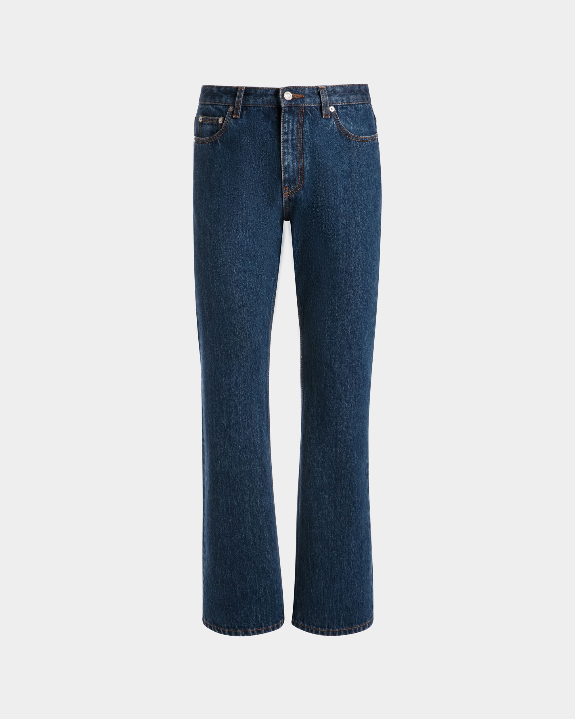 Pantalone In Cotone Denim Medium Blue - Uomo - Bally - 01