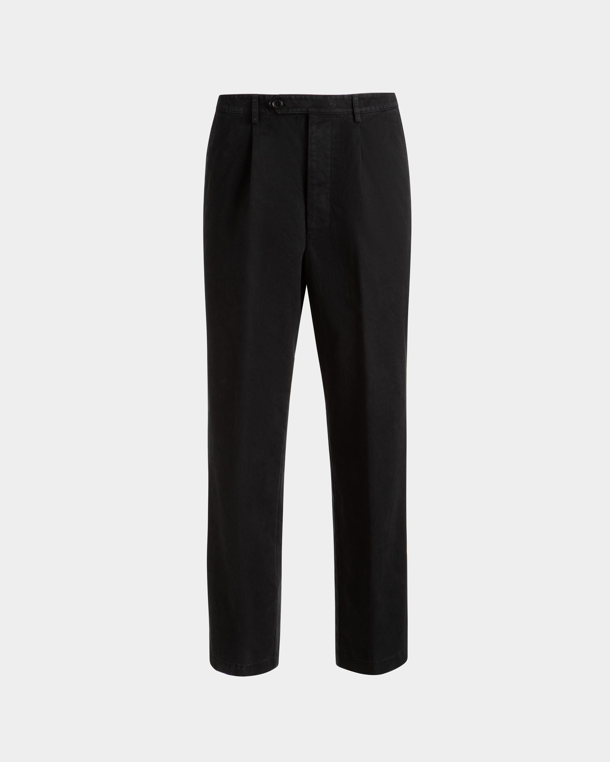 Pantalone In Cotone Nero - Uomo - Bally - 01