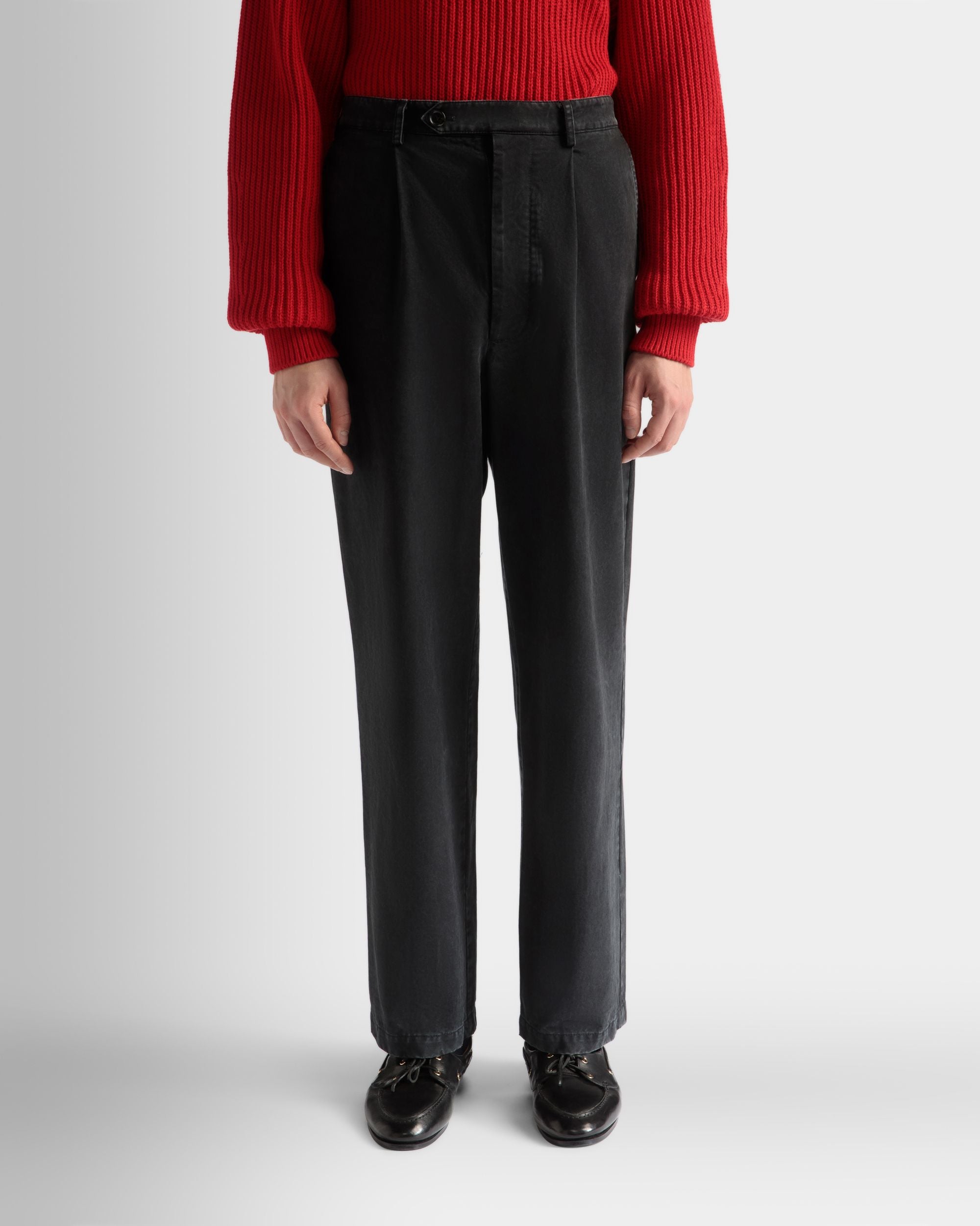 Pantalone In Cotone Nero - Uomo - Bally - 03