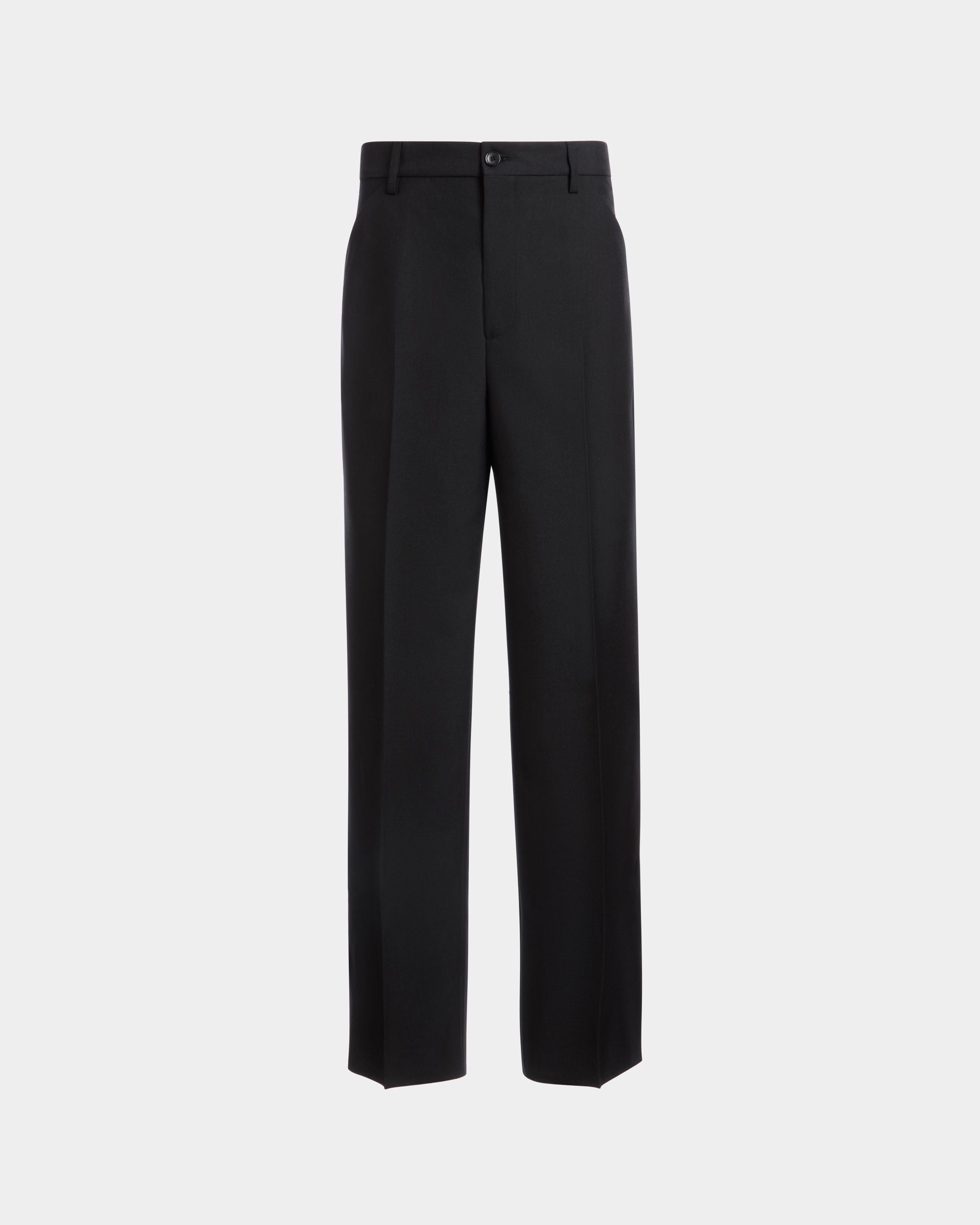 Pantalone Sartoriale In Misto Lana Nero - Uomo - Bally - 01