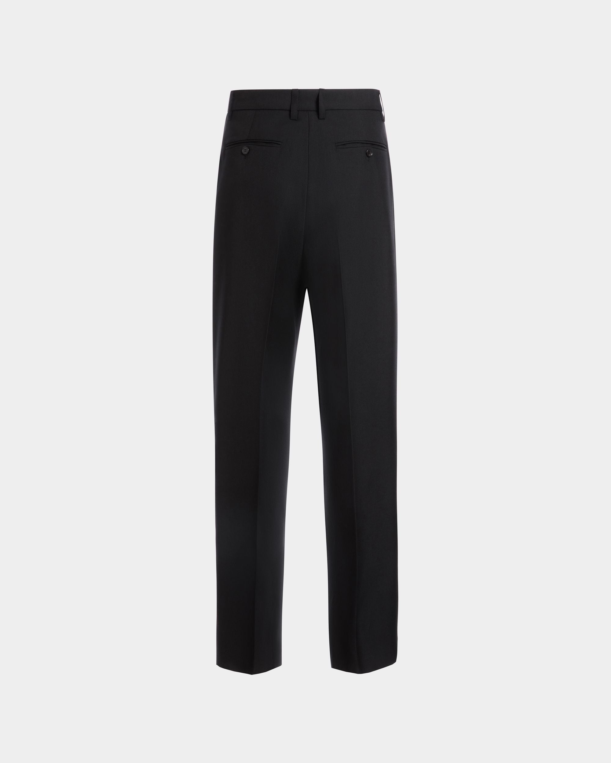 Pantalone Sartoriale In Misto Lana Nero - Uomo - Bally - 03