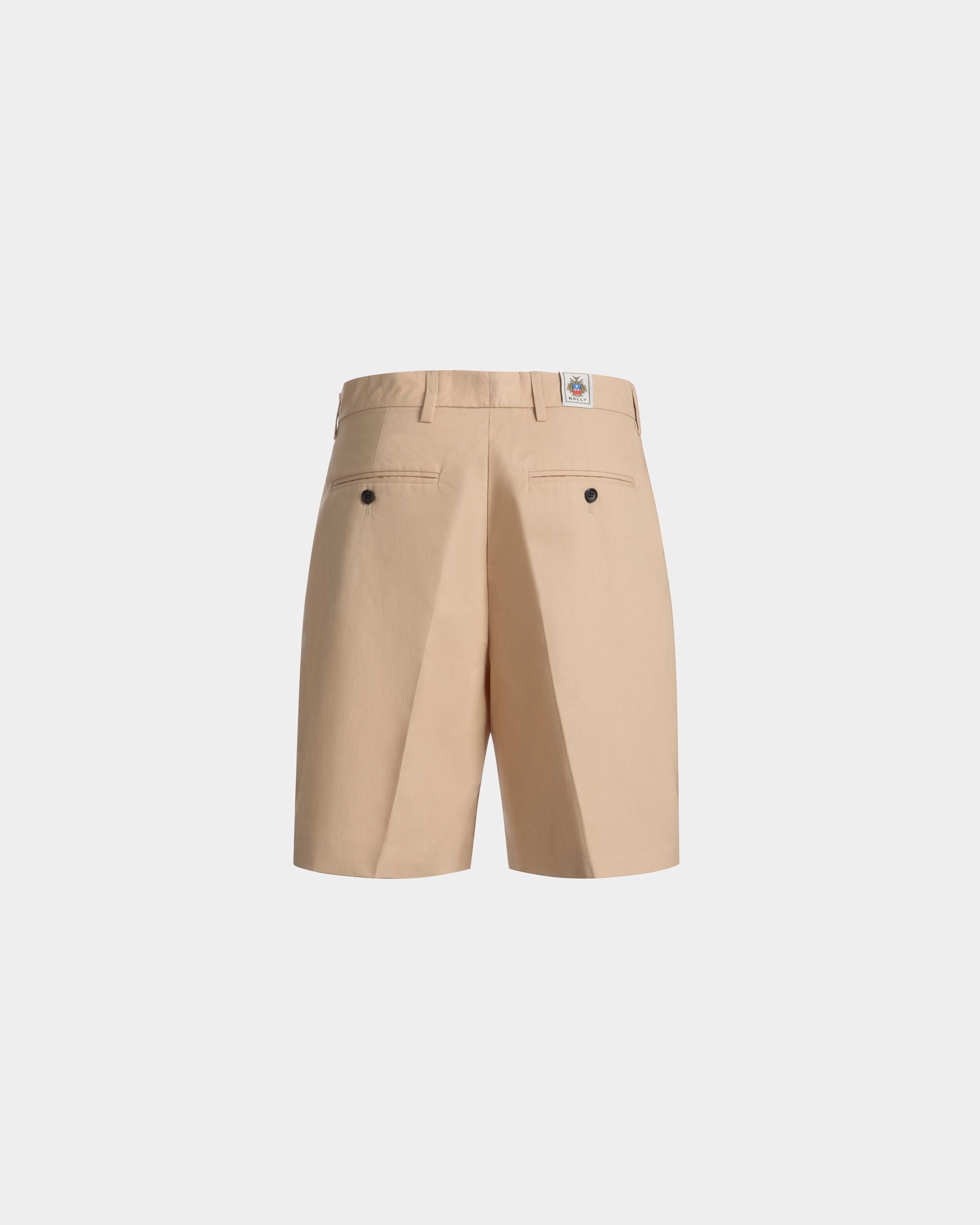 Bermuda Con Pince In Misto Cotone Cream - Uomo - Bally - 03