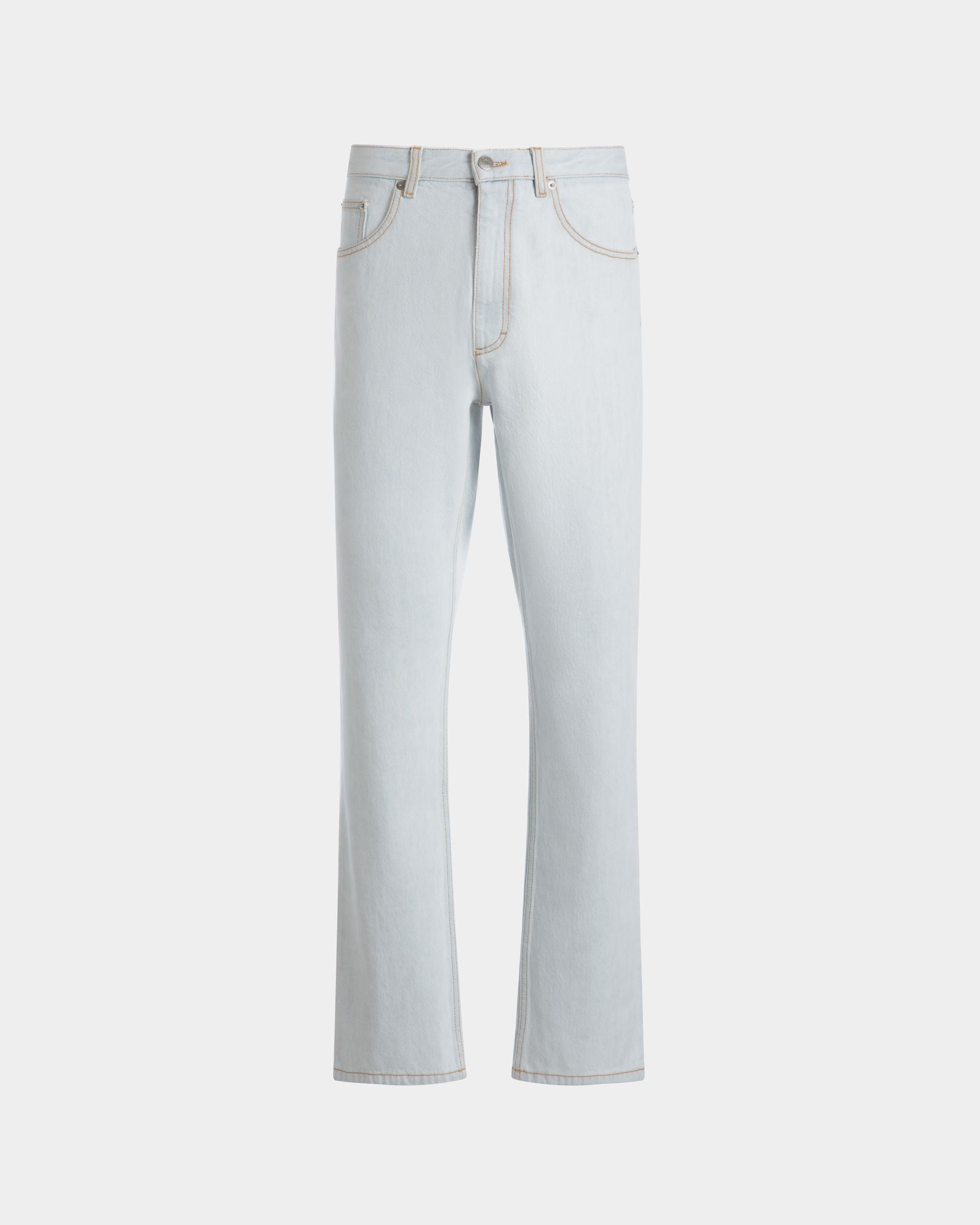 Pantalone In Cotone Denim Light Blue - Uomo - Bally - 01