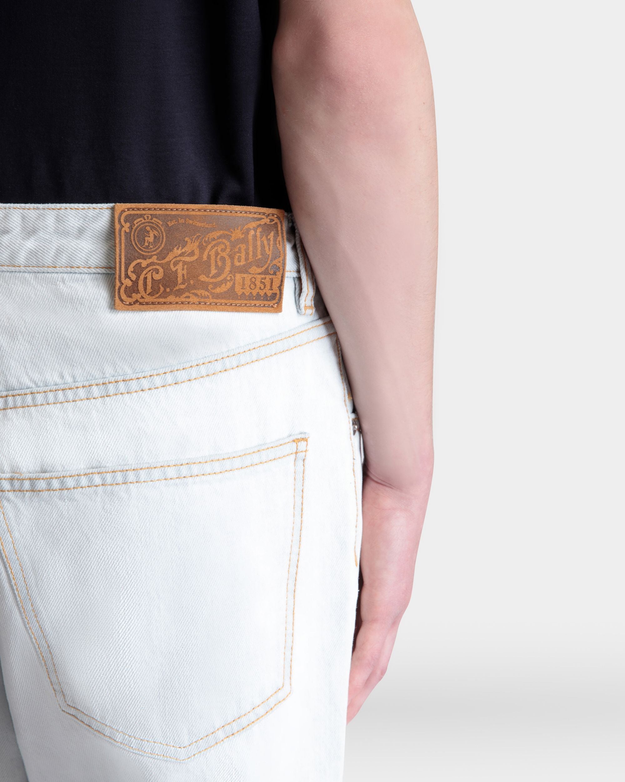 Pantalone In Cotone Denim Light Blue - Uomo - Bally - 03