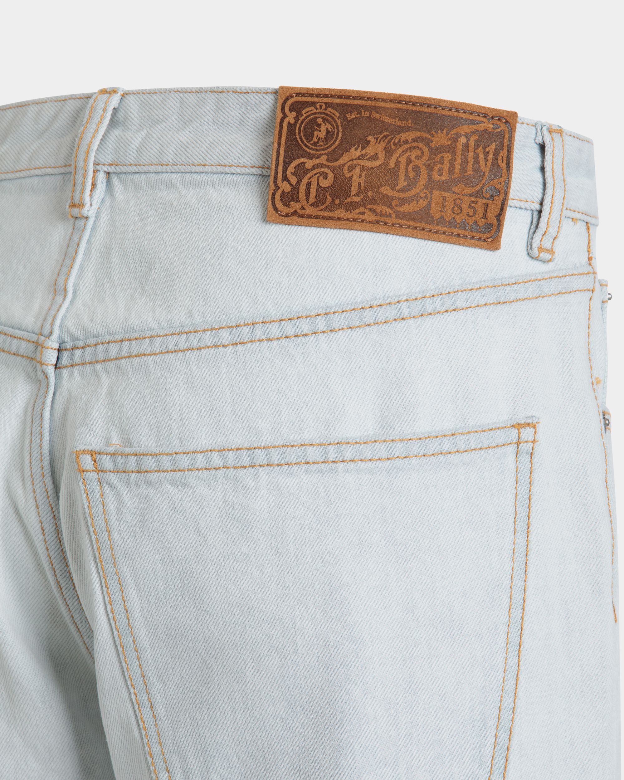 Pantalone In Cotone Denim Light Blue - Uomo - Bally - 04