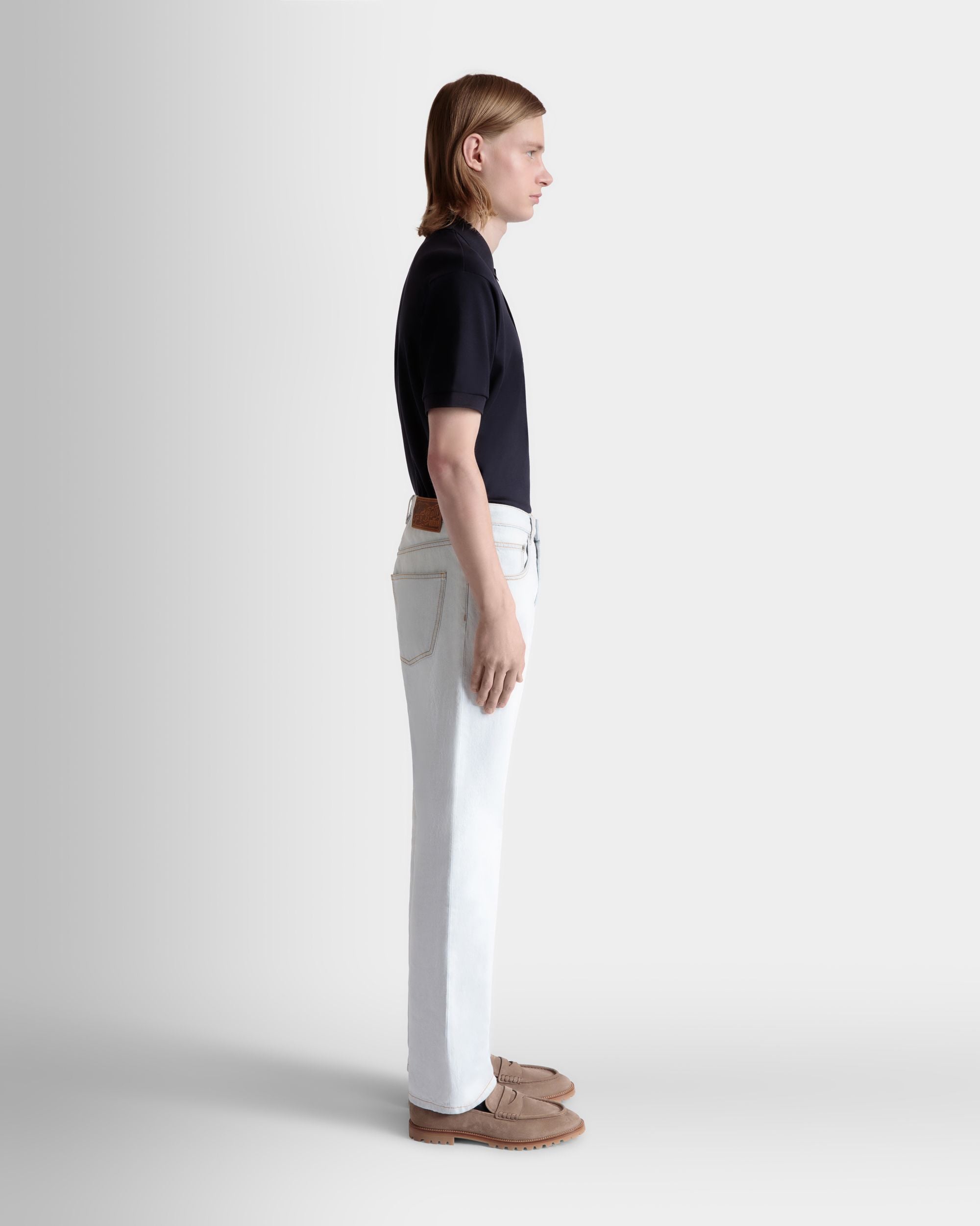 Pantalone In Cotone Denim Light Blue - Uomo - Bally - 05