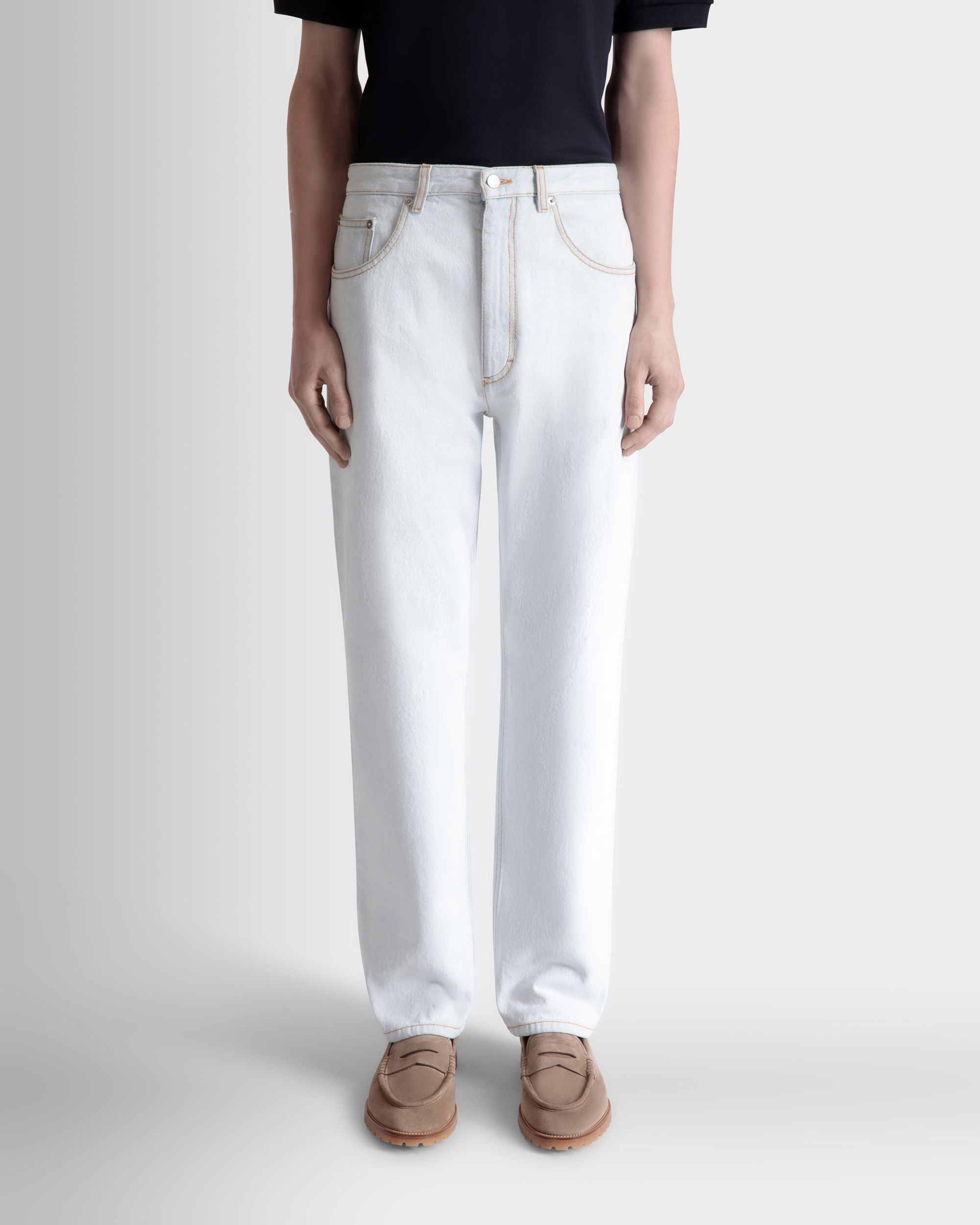 Pantalone In Cotone Denim Light Blue - Uomo - Bally - 08