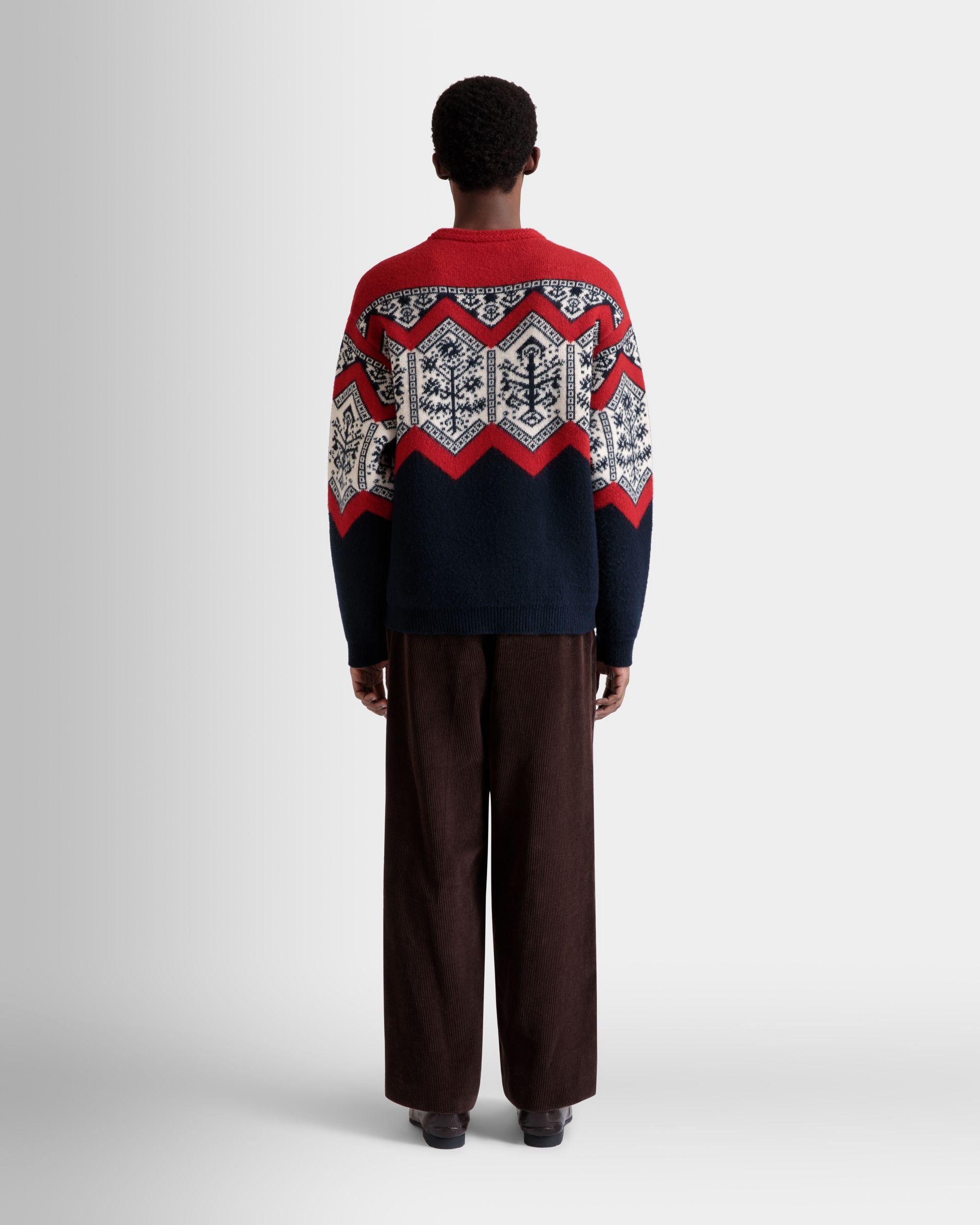 Pantalone Con Pince Winter Capsule In Corduroy Di Cotone Color Ebano - Uomo - Bally - 06