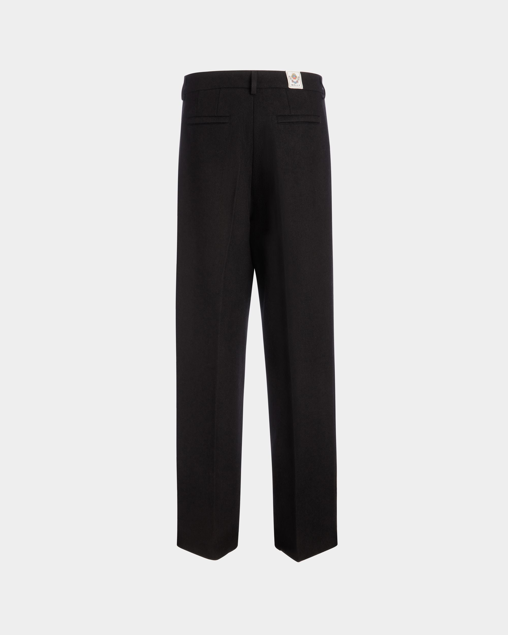 Pantalone Con Pince Winter Capsule In Misto Lana Nero - Uomo - Bally - 03