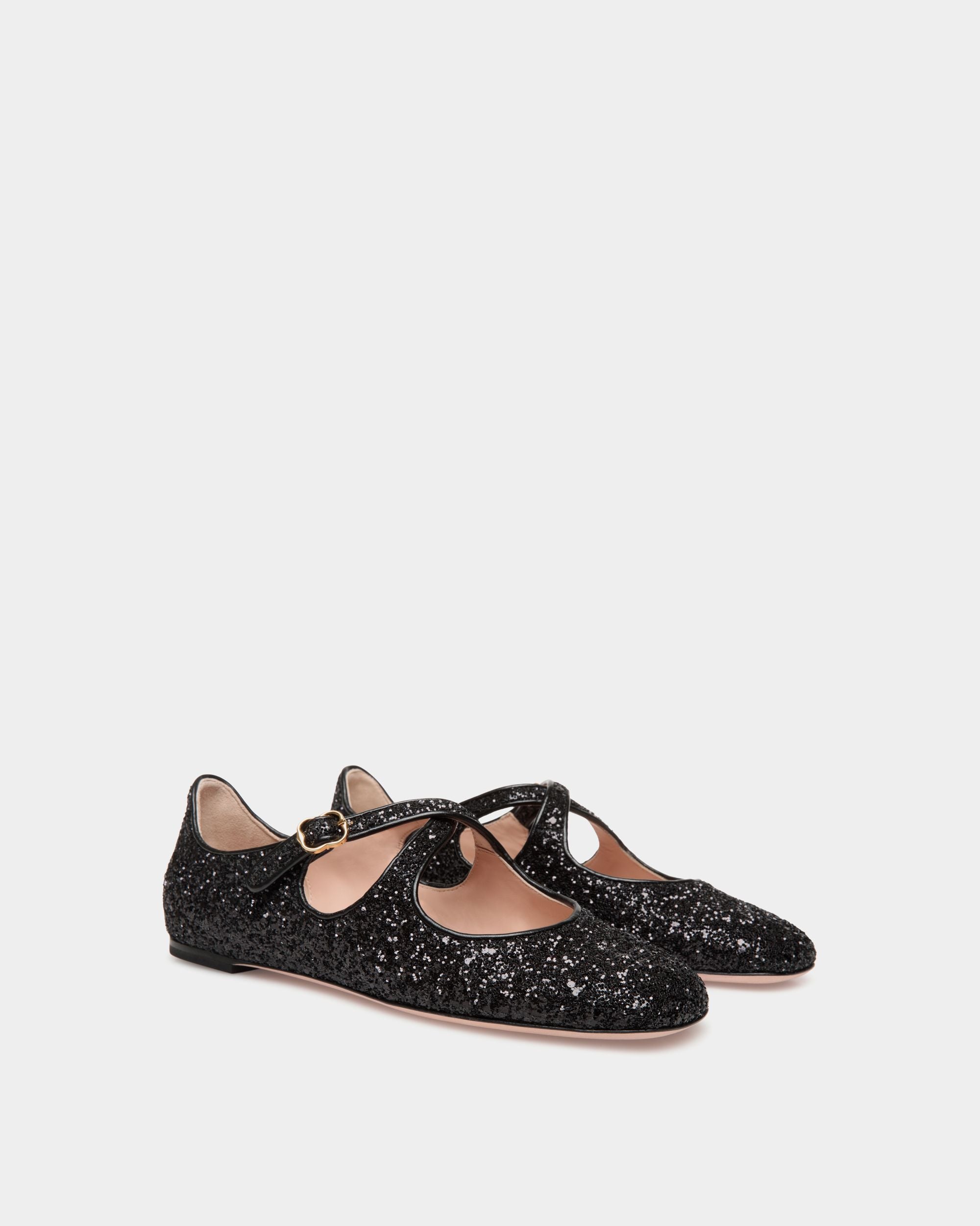 Ballerina Ballyrina In Glitter Nero - Donna - Bally - 02