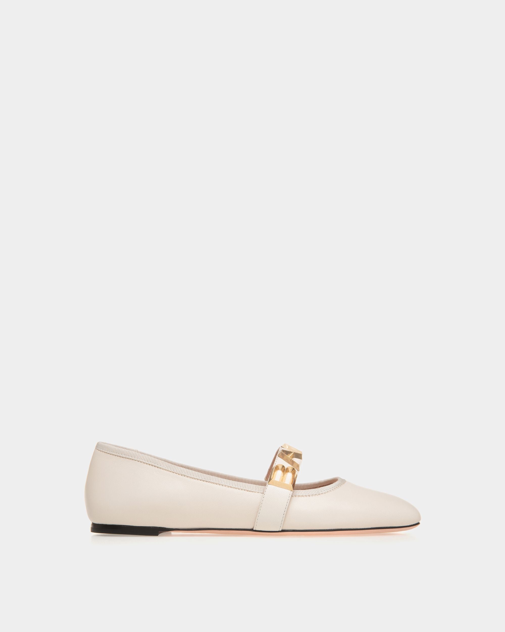 Ballerina Ballyrina In Pelle Bianca - Donna - Bally - 01