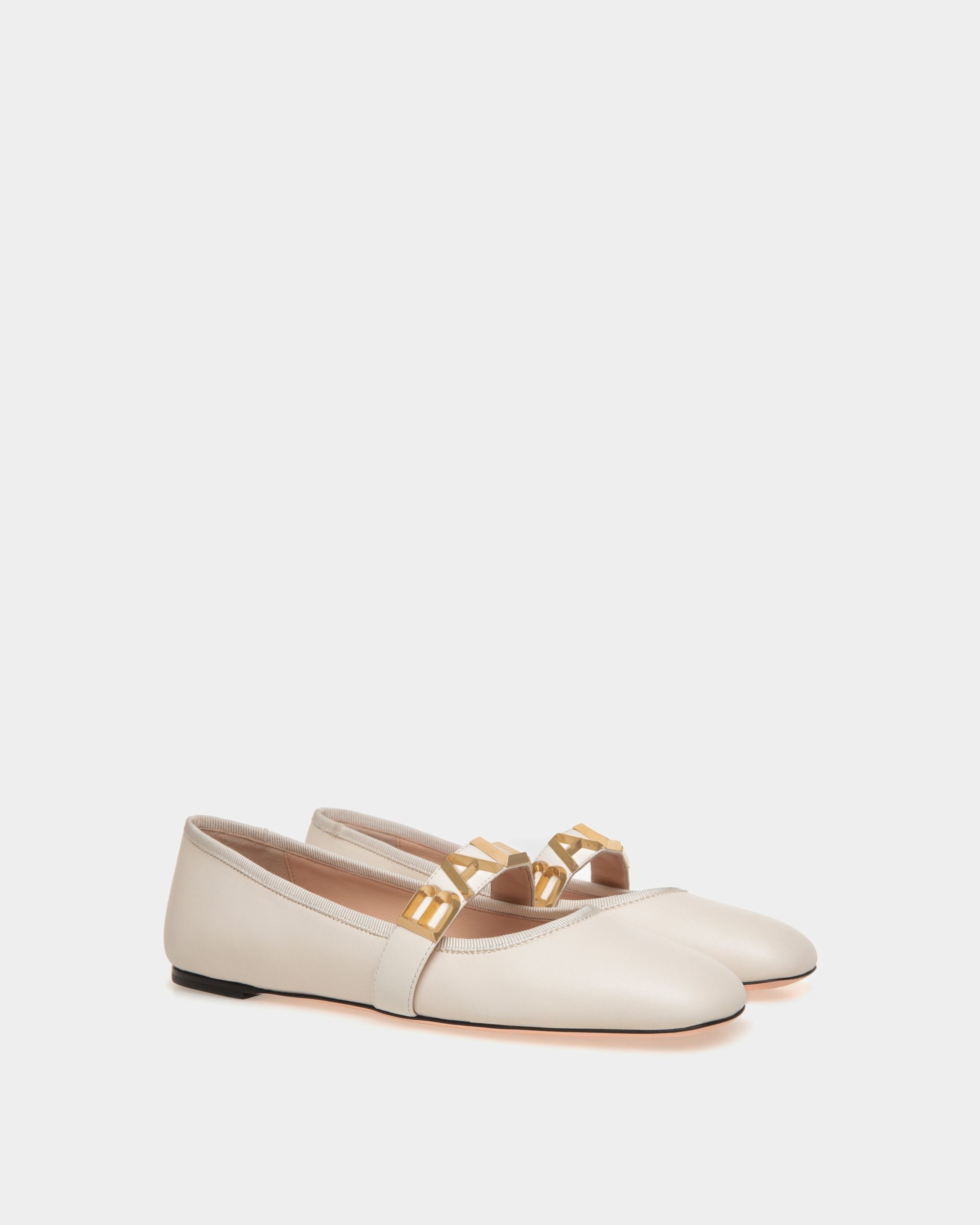 Ballerina Ballyrina In Pelle Bianca - Donna - Bally - 02