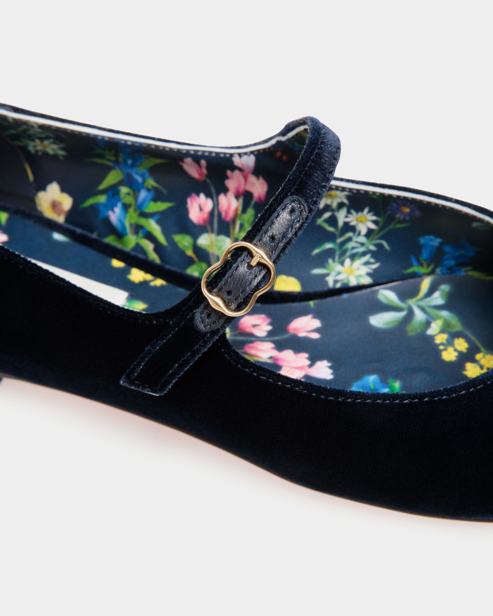 Ballerina Ballyrina In Velluto Navy Blue - Donna - Bally - 06