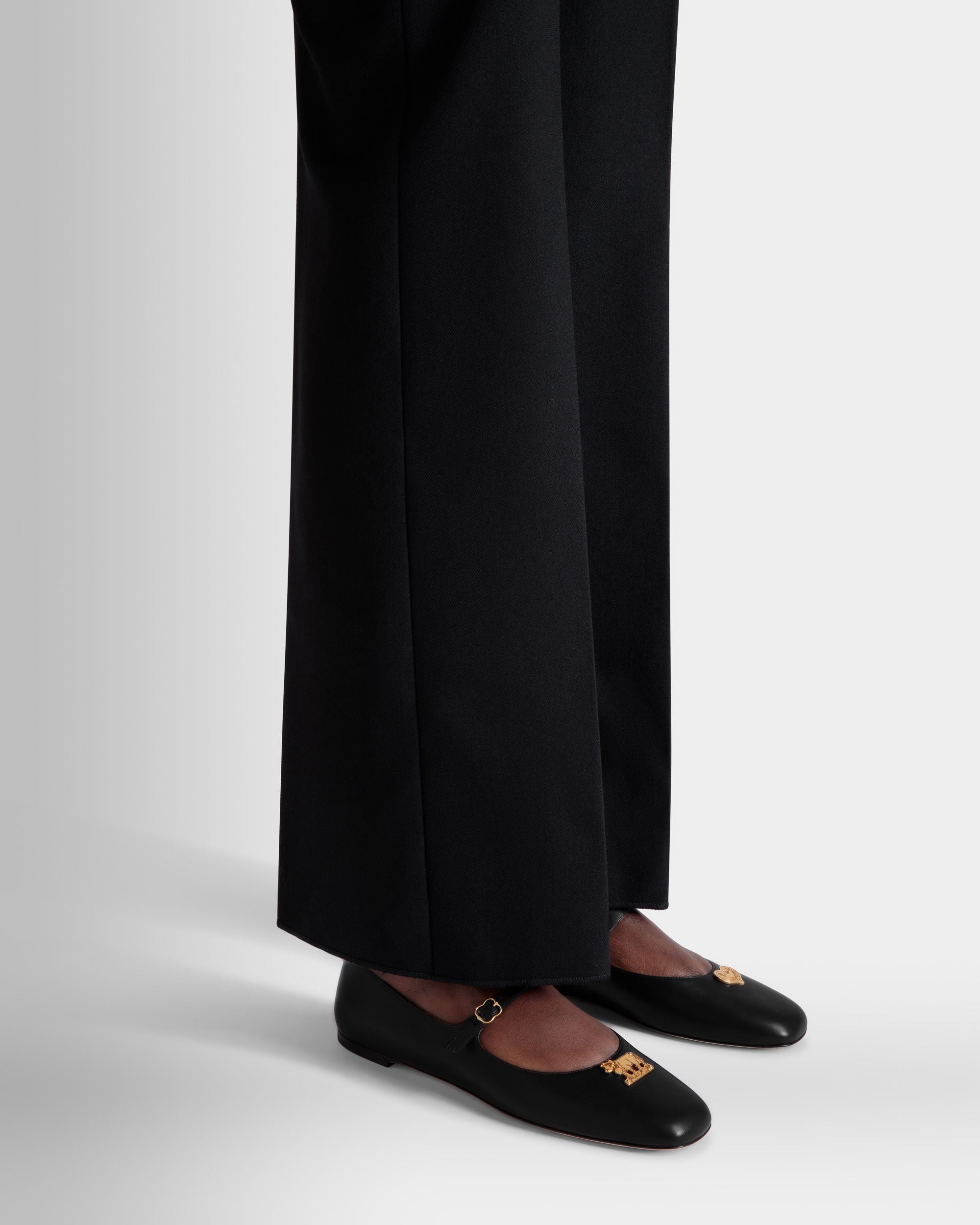 Ballerina Mary Jane Ballyrina In Pelle Nera - Donna - Bally - 02