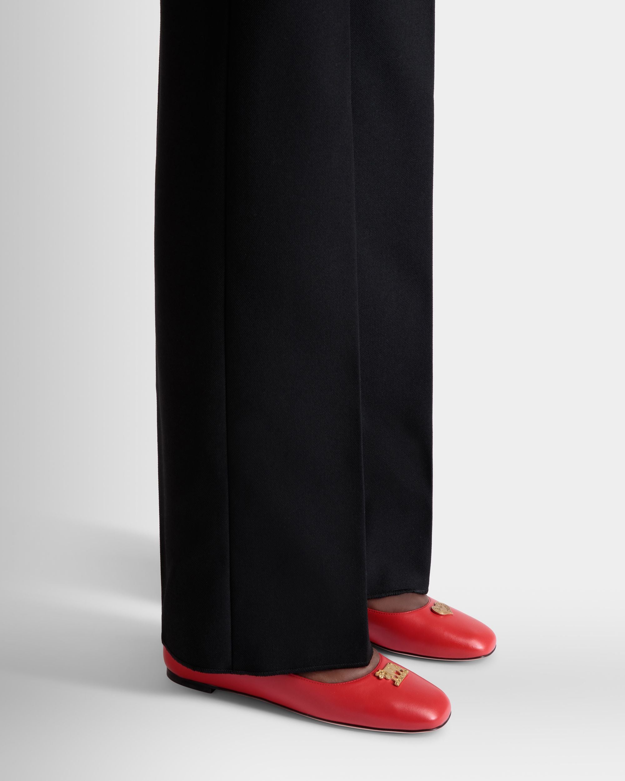 Ballerina Ballyrina In Pelle Rossa - Donna - Bally - 02