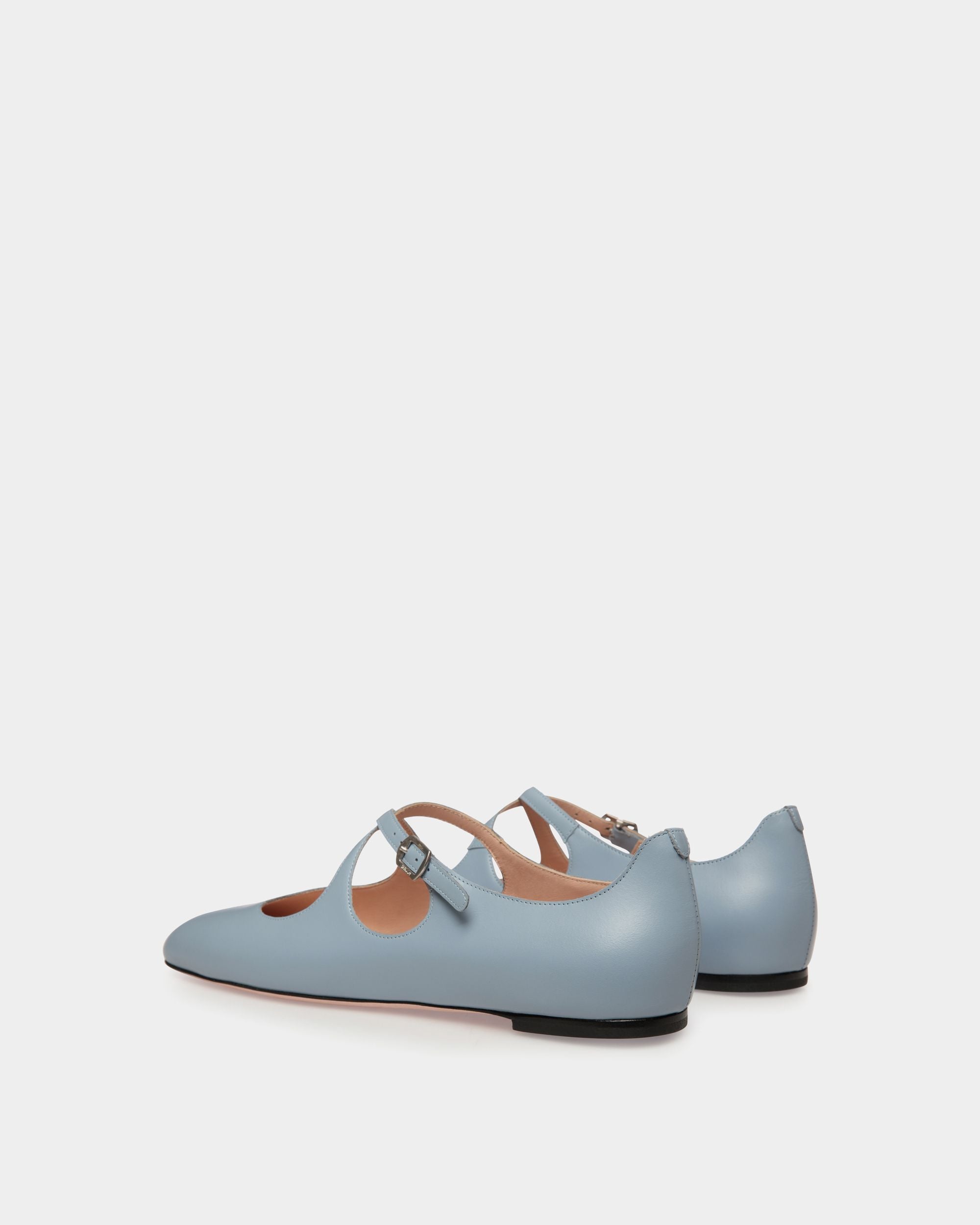 Ballerina Ballyrina In Pelle Light Blue - Donna - Bally - 04