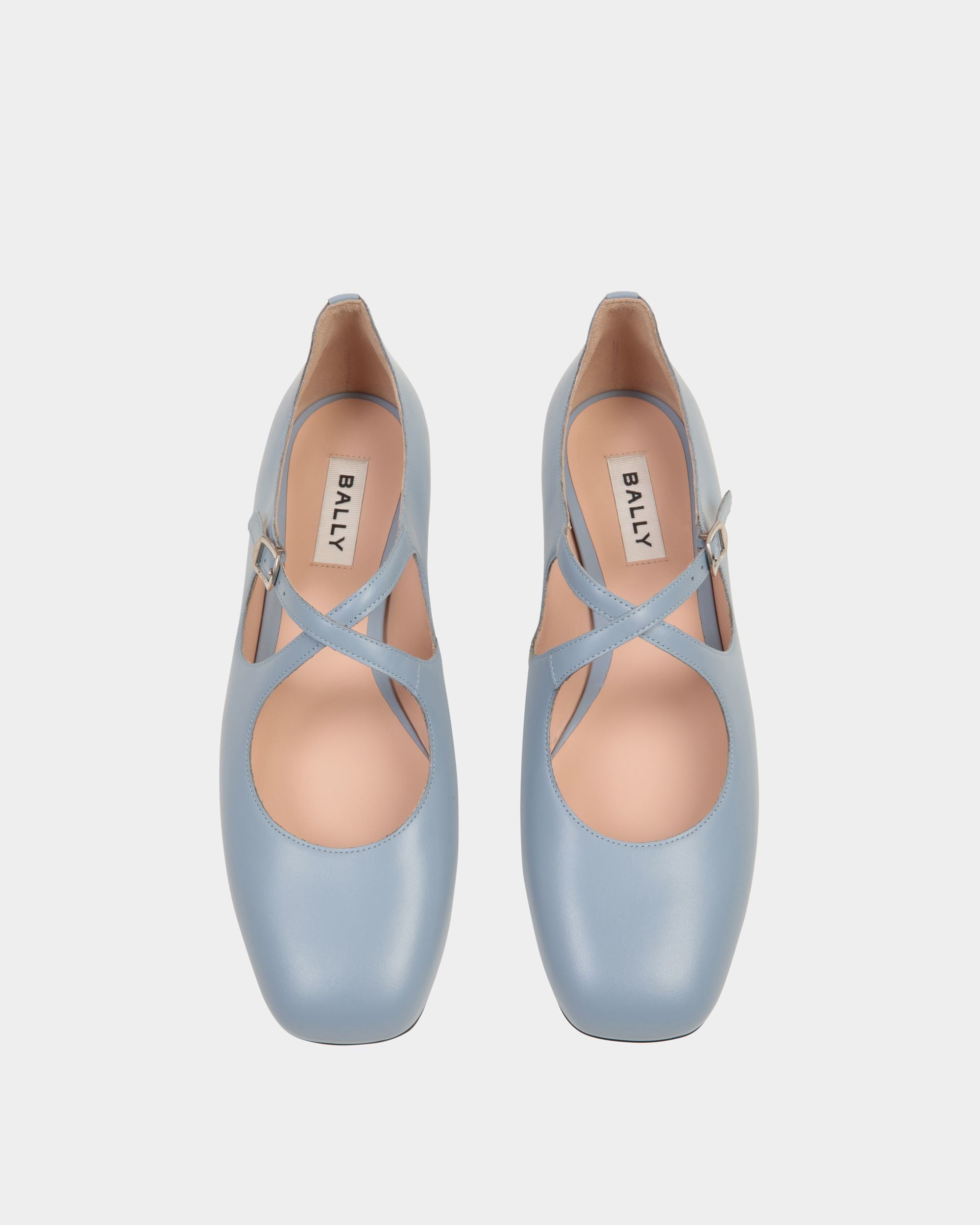 Ballerina Ballyrina In Pelle Light Blue - Donna - Bally - 05