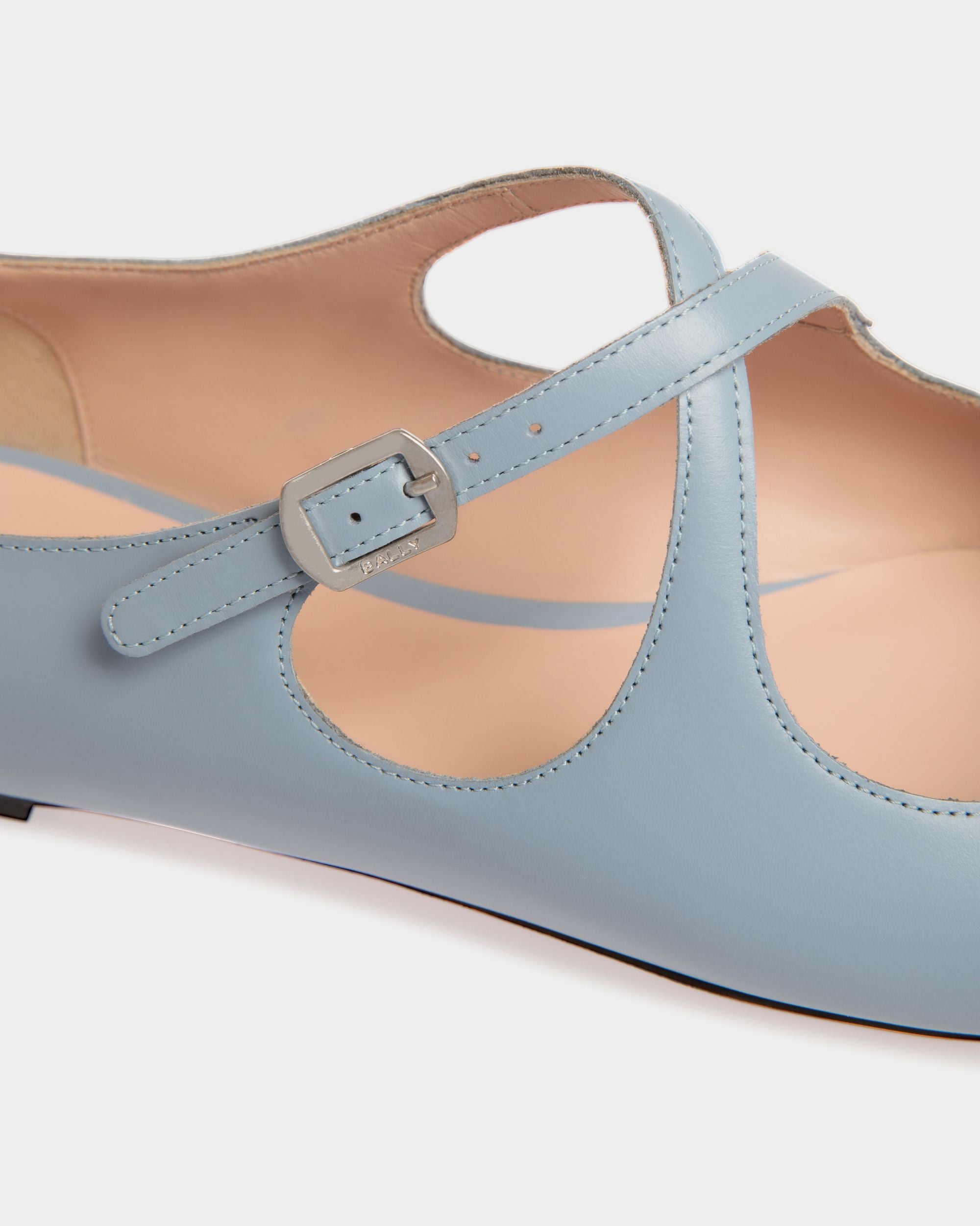 Ballerina Ballyrina In Pelle Light Blue - Donna - Bally - 06