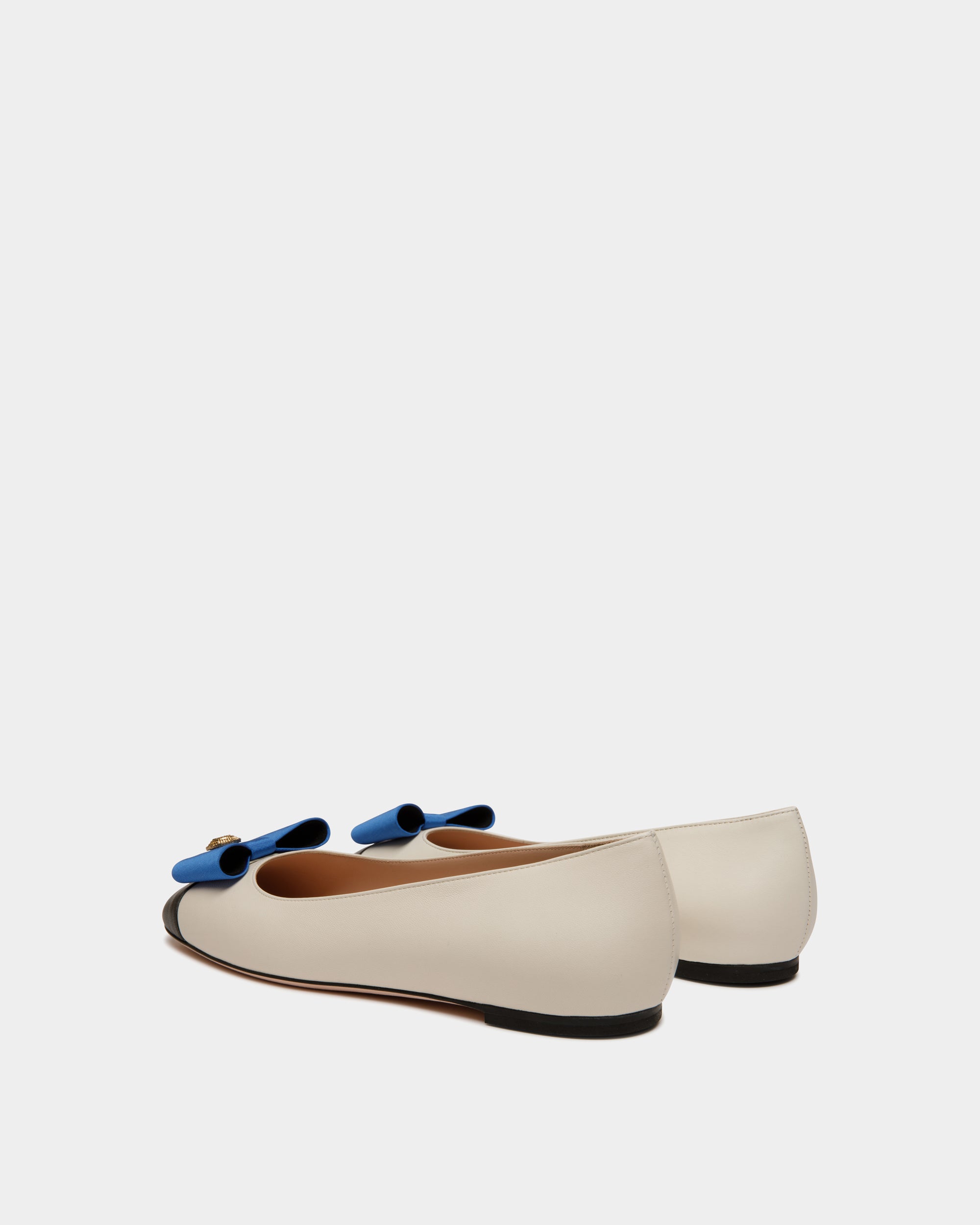 Ballerina B-Bow In Pelle Bianca E Nera - Donna - Bally - 04