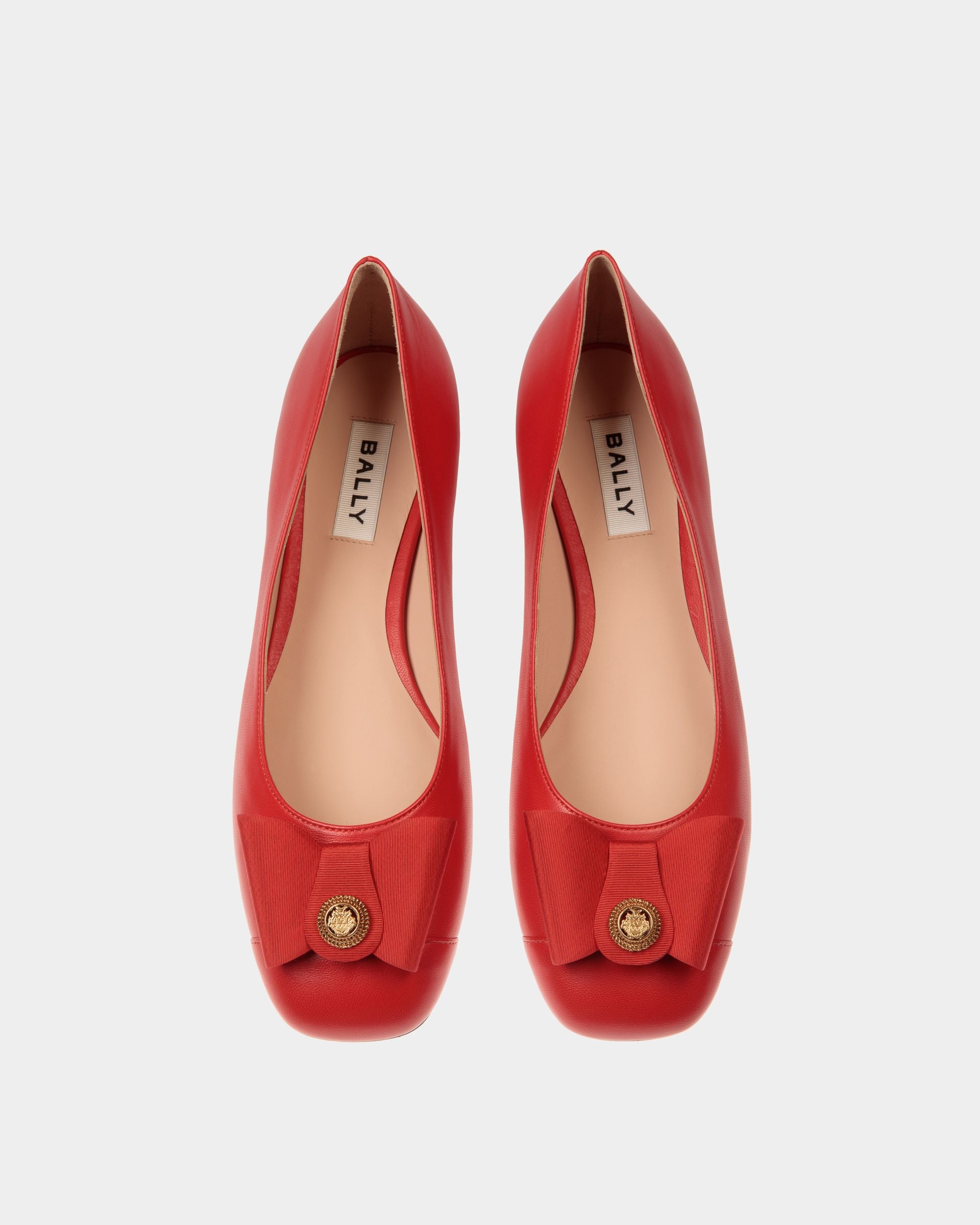 Ballerina B-Bow In Pelle Rossa - Donna - Bally - 05
