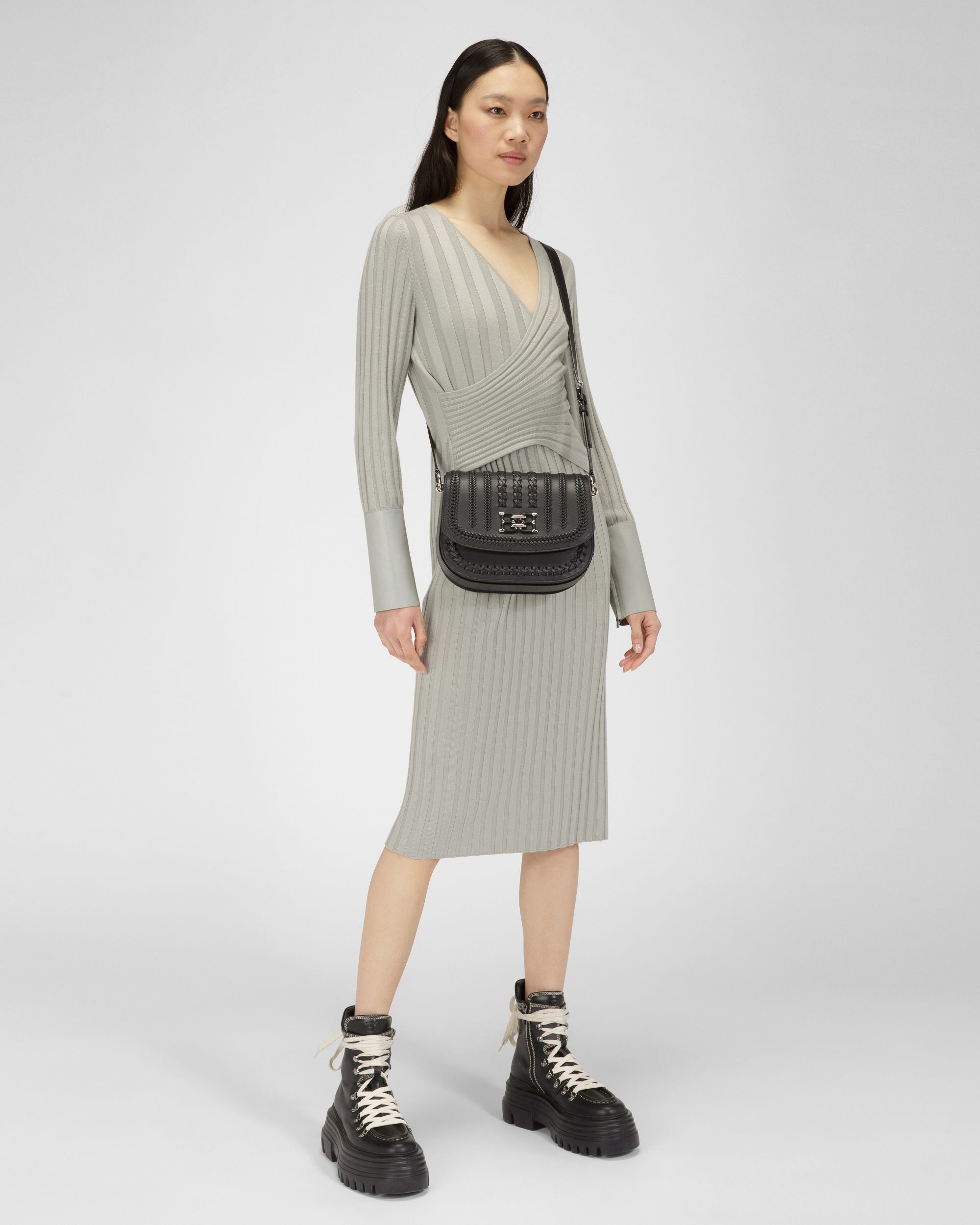 Beckie Borsa A Tracolla In Pelle Nera - Donna - Bally - 07
