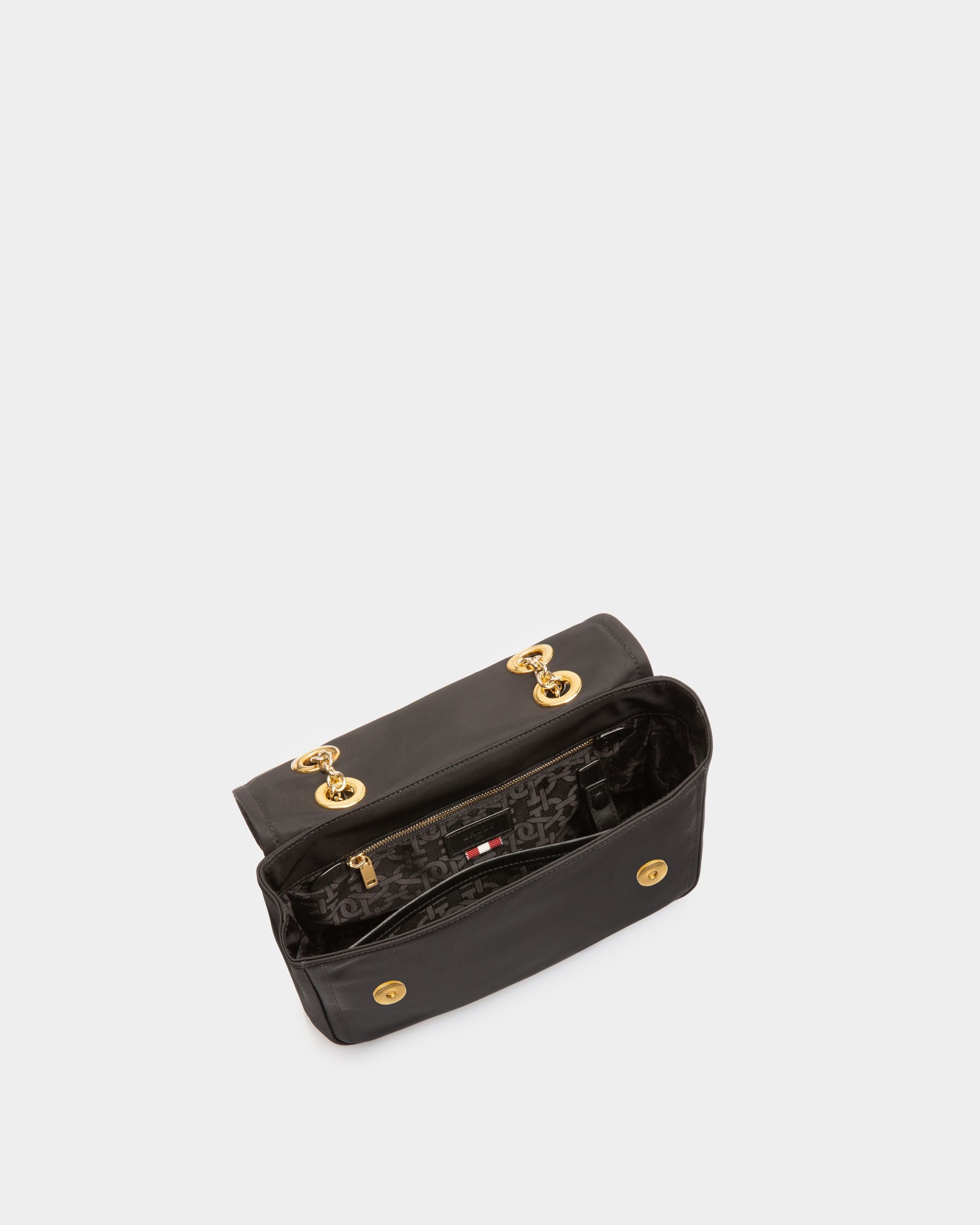 Ehrin Borsa A Tracolla In Nylon Nero - Donna - Bally - 05