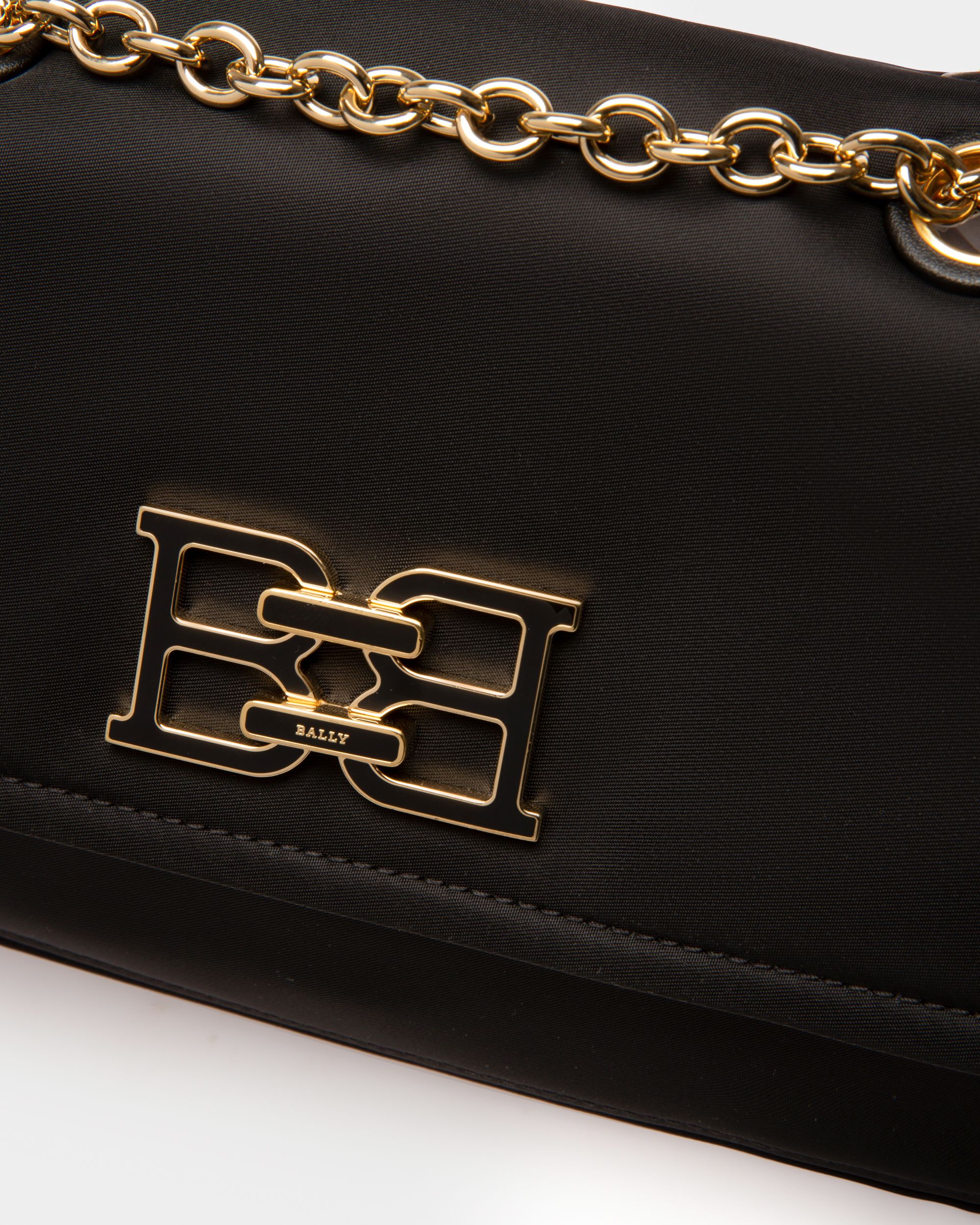 Ehrin Borsa A Tracolla In Nylon Nero - Donna - Bally - 07
