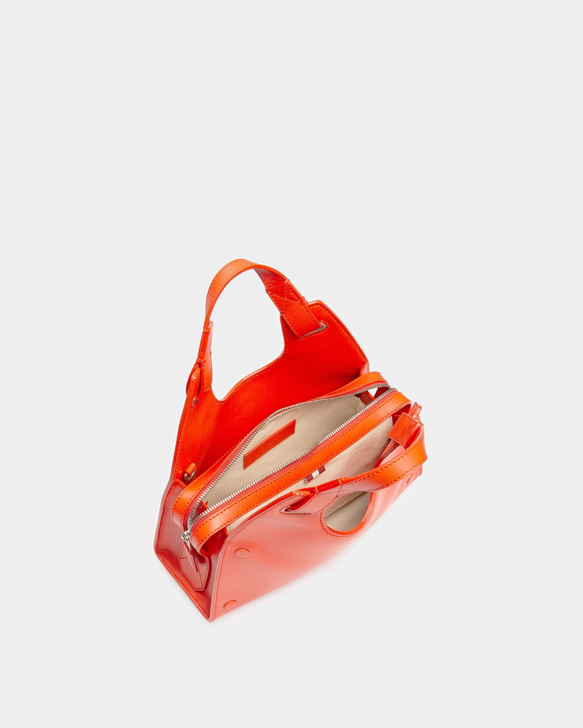 Ahres S Borsa A Tracolla In Pelle Arancione - Donna - Bally - 04