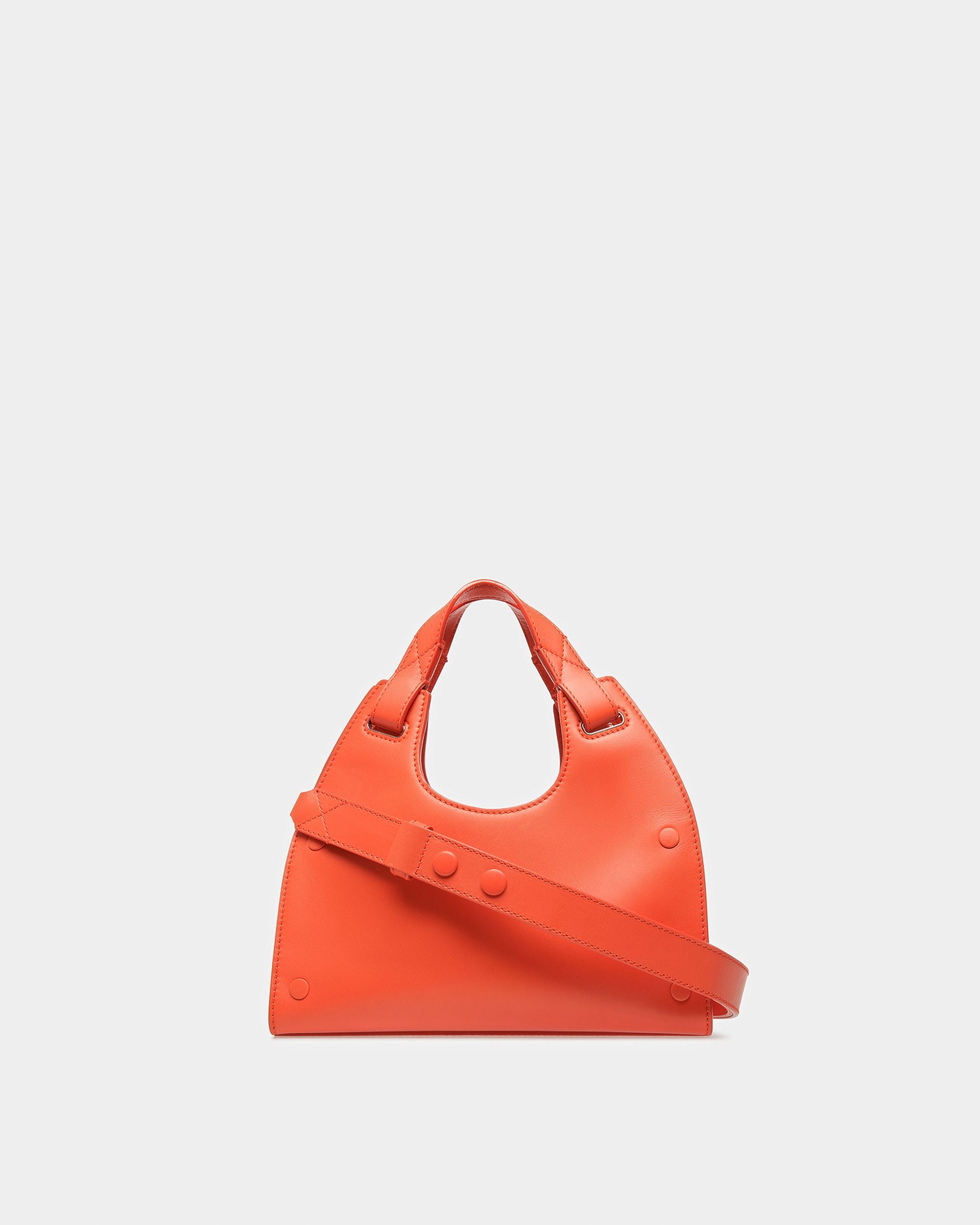 Ahres S Borsa A Tracolla In Pelle Arancione - Donna - Bally - 08