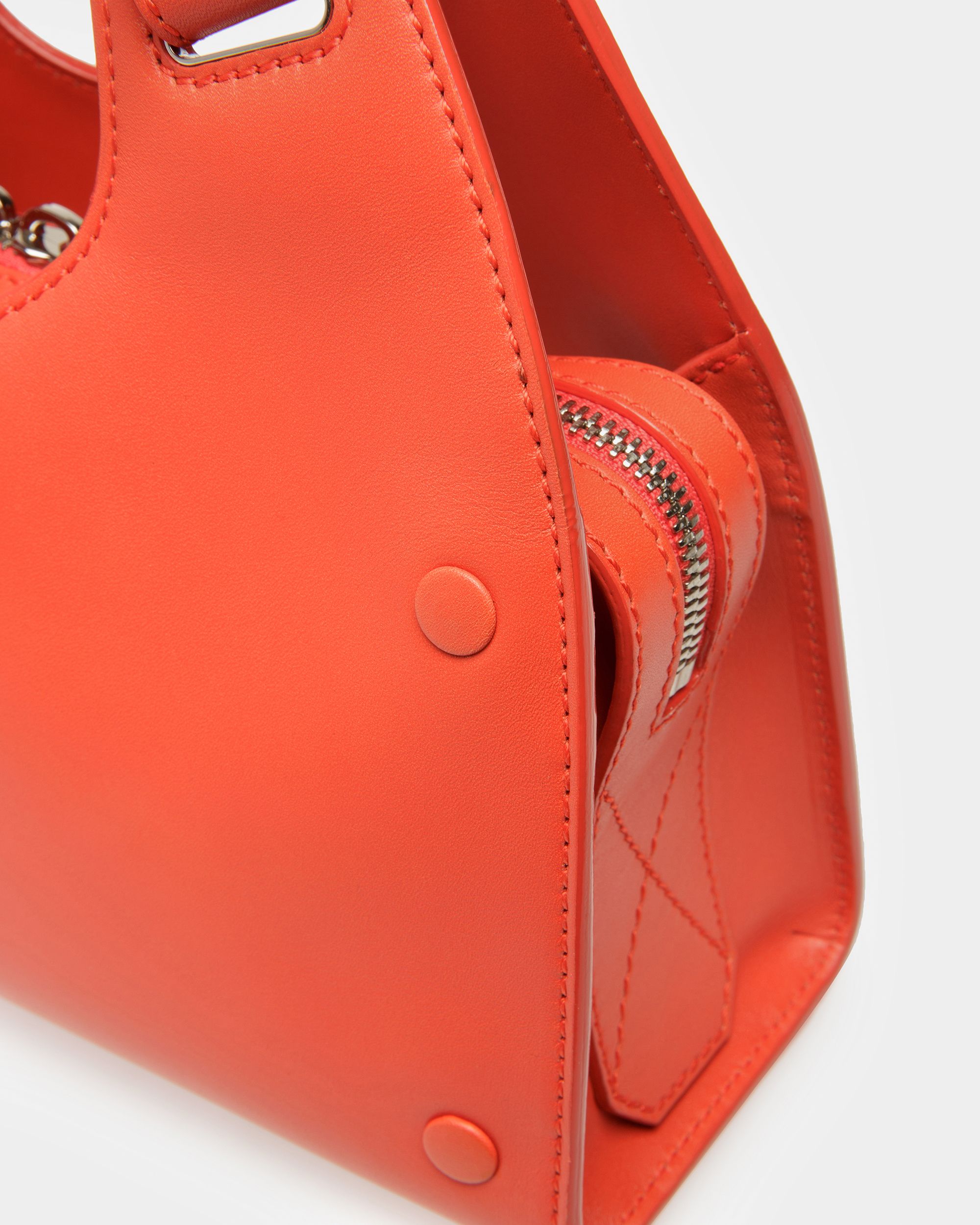 Ahres S Borsa A Tracolla In Pelle Arancione - Donna - Bally - 09