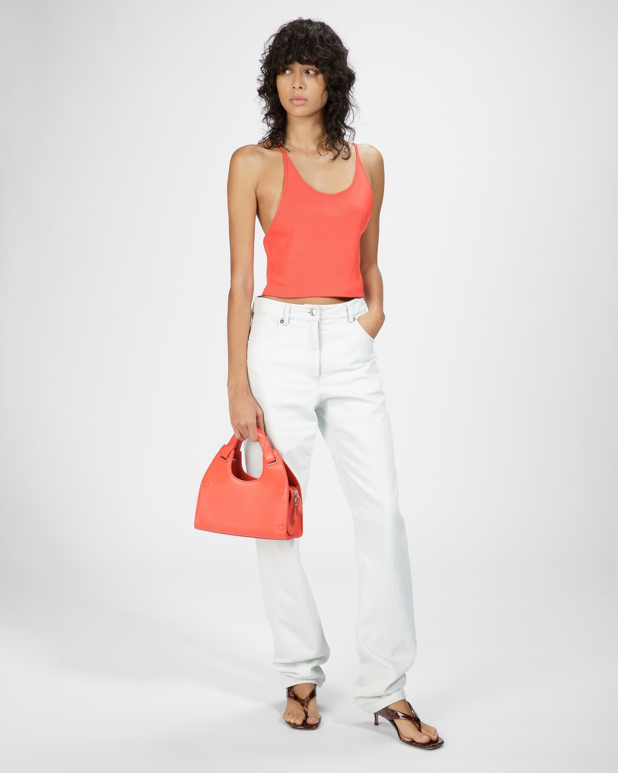 Ahres S Borsa A Tracolla In Pelle Arancione - Donna - Bally - 10